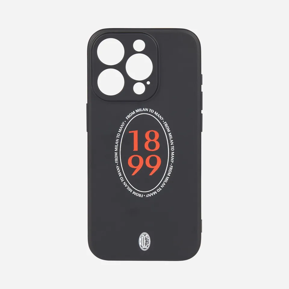 AC Milan 1899 cover iPhone 15 nera