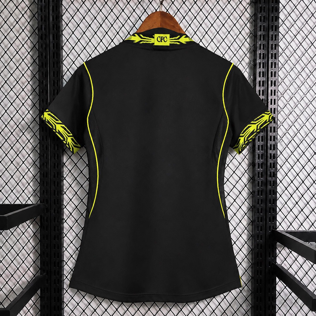 Chelsea Away 2026/27 Donna maglia nera giallo fluo S-XXL