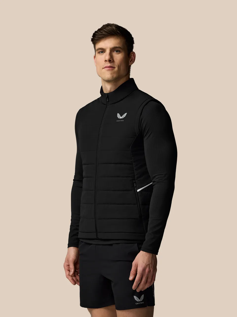 Twente Castore Apex Gilet Training Nero M Smanicato Uomo