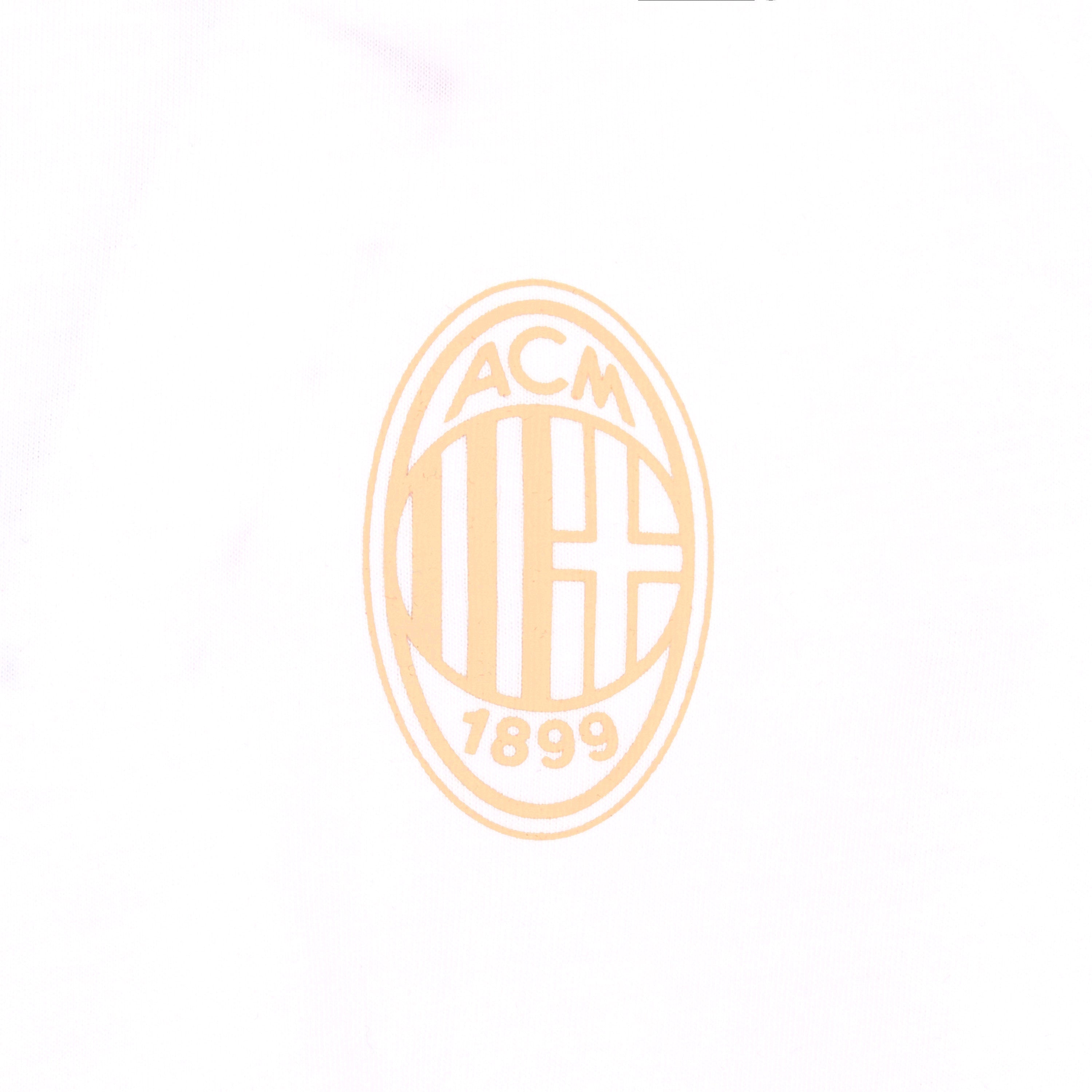 AC Milan King Collection T-Shirt Bianca Uomo Cotone