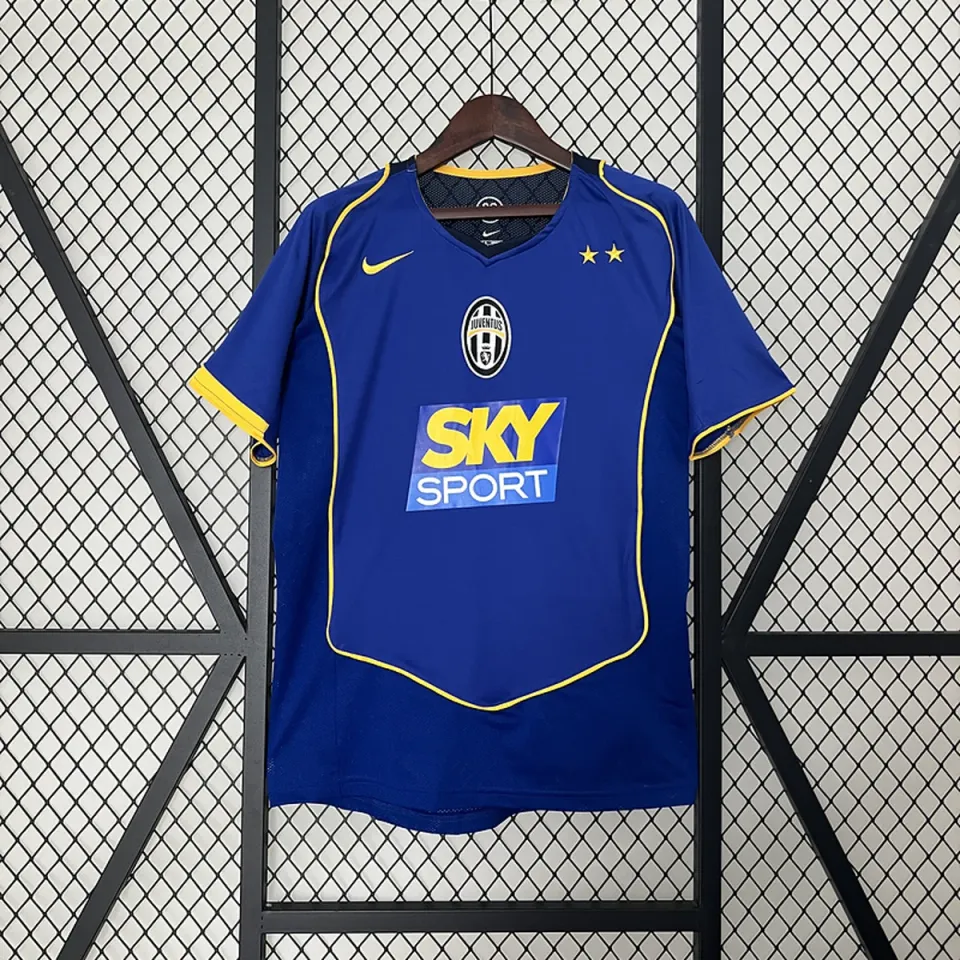 Juventus Seconda Maglia 2004/05 maglia calcio blu taglia L