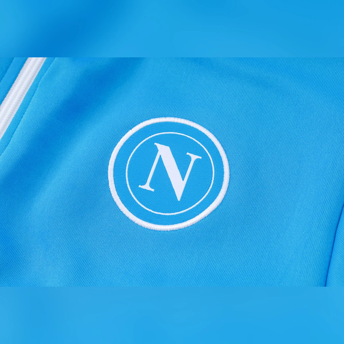 Napoli 2025/26 tuta azzurra V bianca blu taglie S-XXL