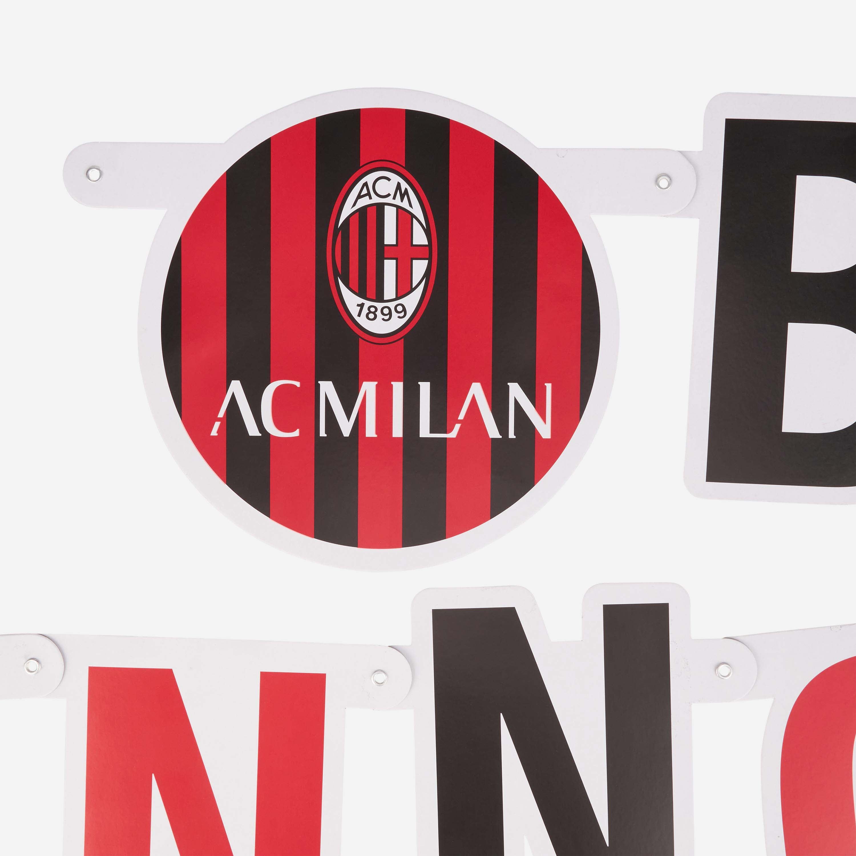 AC Milan Souvenir Happy Birthday ghirlanda adesivi Milan