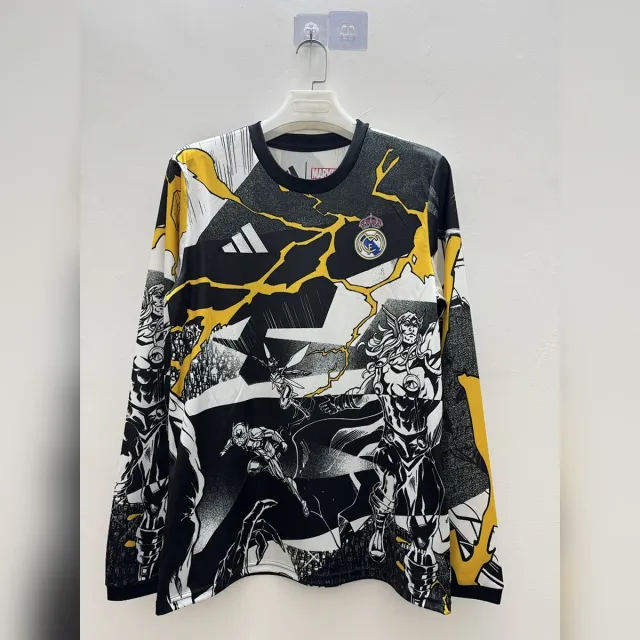Real Madrid Maglia Allenamento 2026/27 ML Fumetto Nera