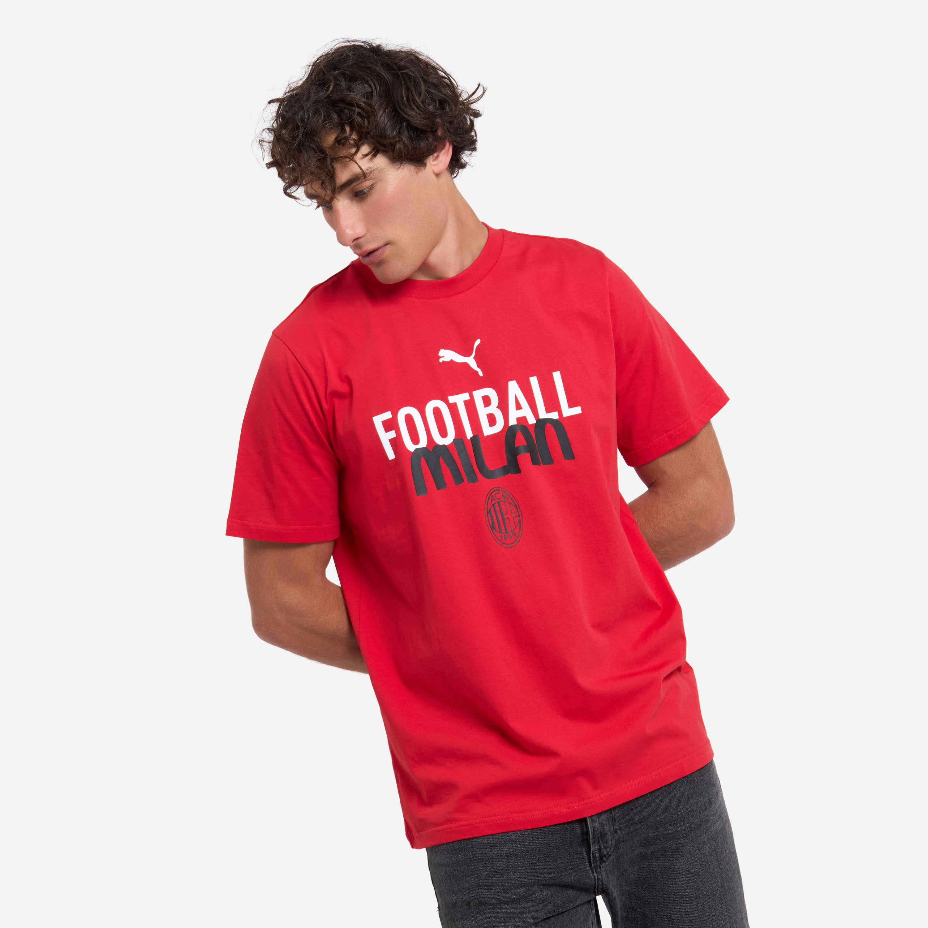 AC Milan Culture Collection maglietta rossa uomo cotone