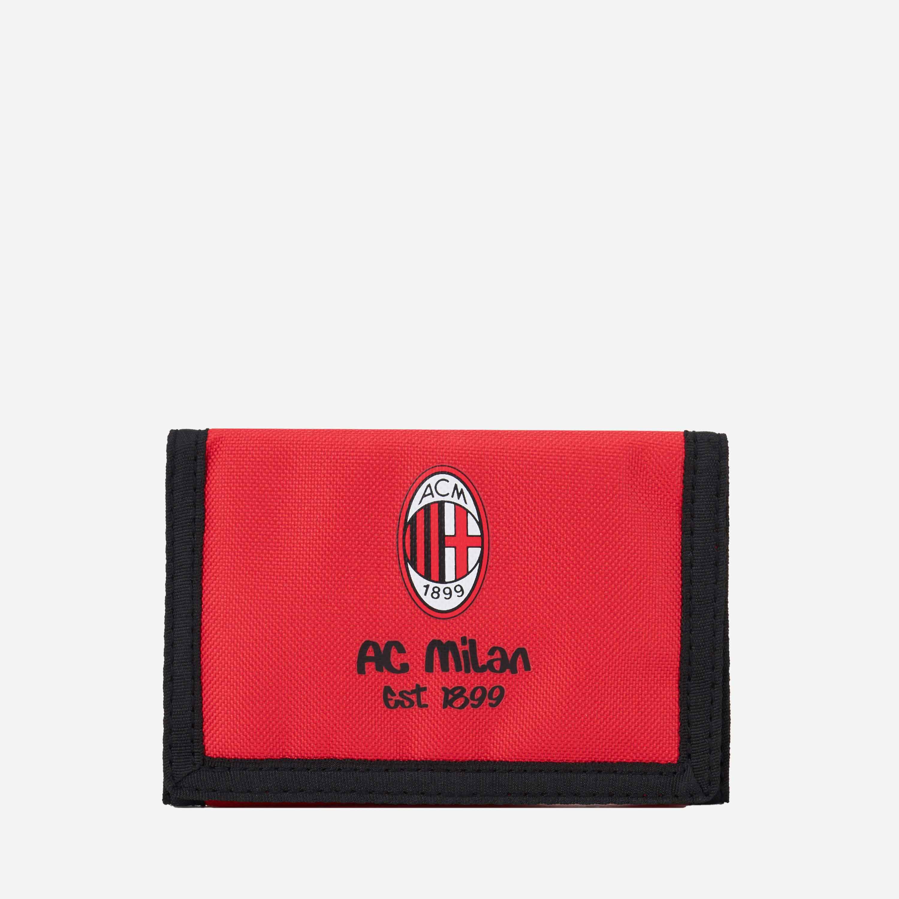 AC Milan Accessori Milan Velcro Wallet portafoglio nero taglia unica