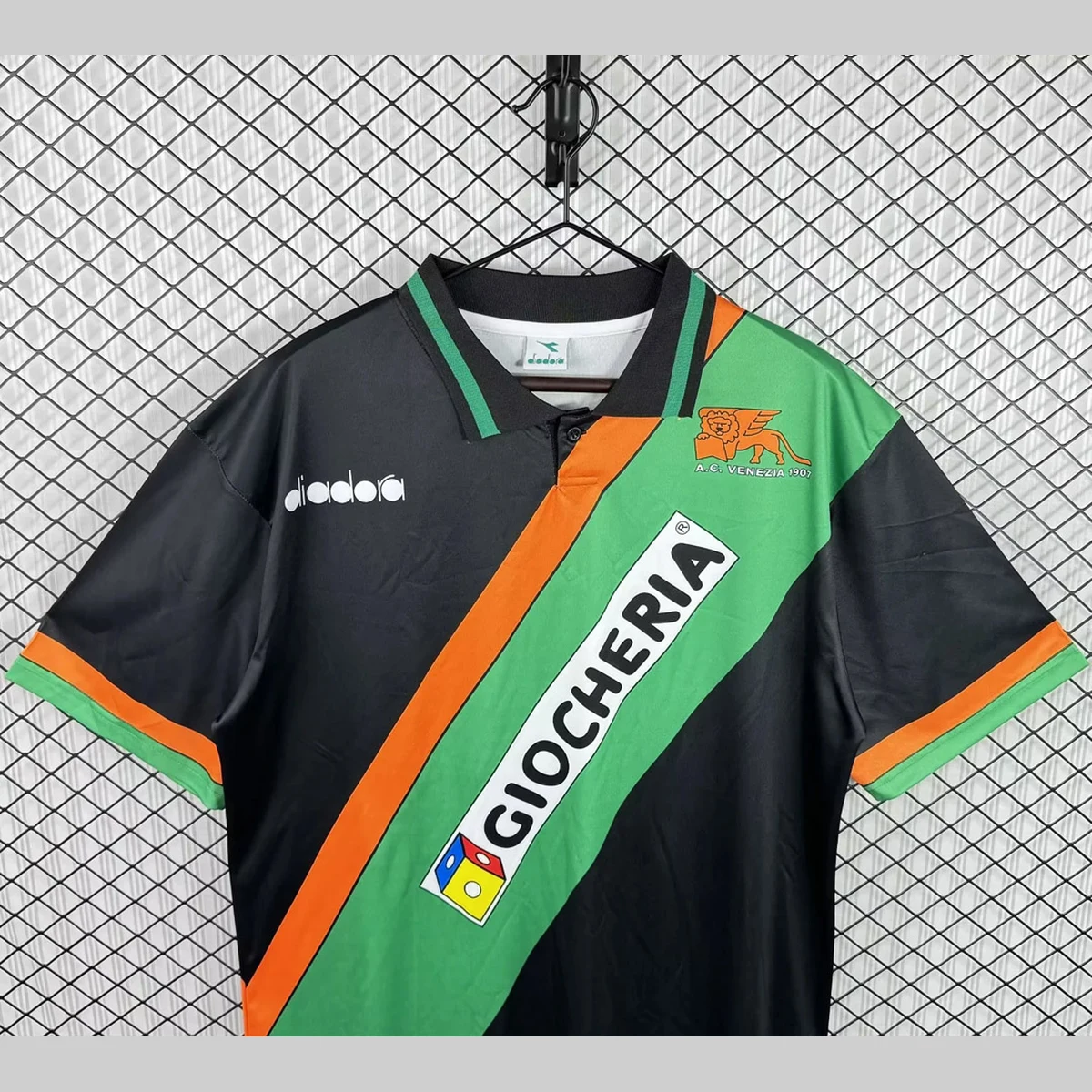 Venezia Maglia 1993/94 Retro maglia calcio nera maniche corte