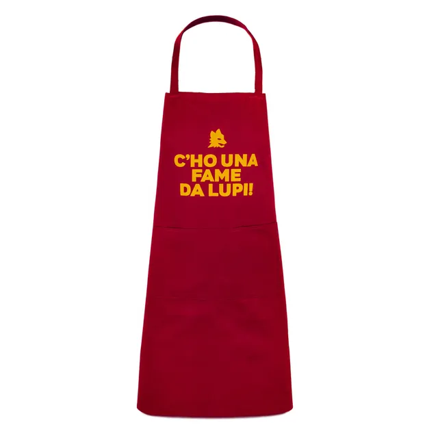 Roma Fanshop Casa Grembiule fame da lupi lupetto