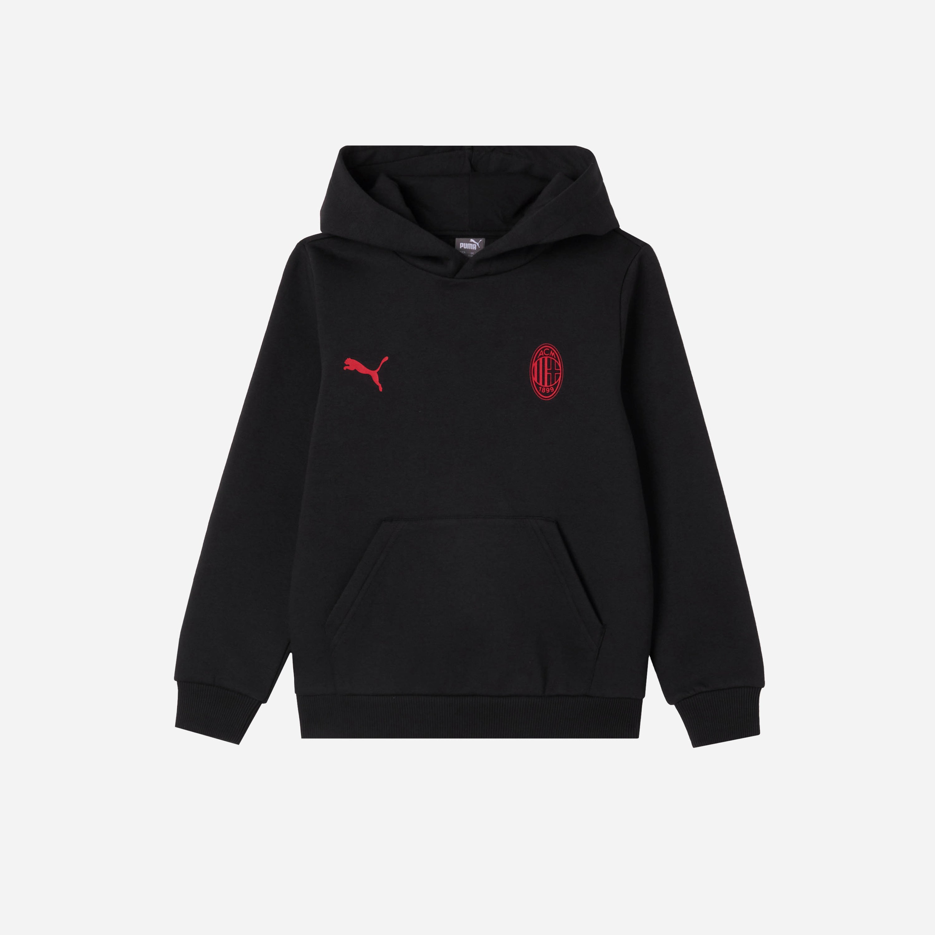 AC Milan Essential felpa cappuccio bimbo nera 10 anni