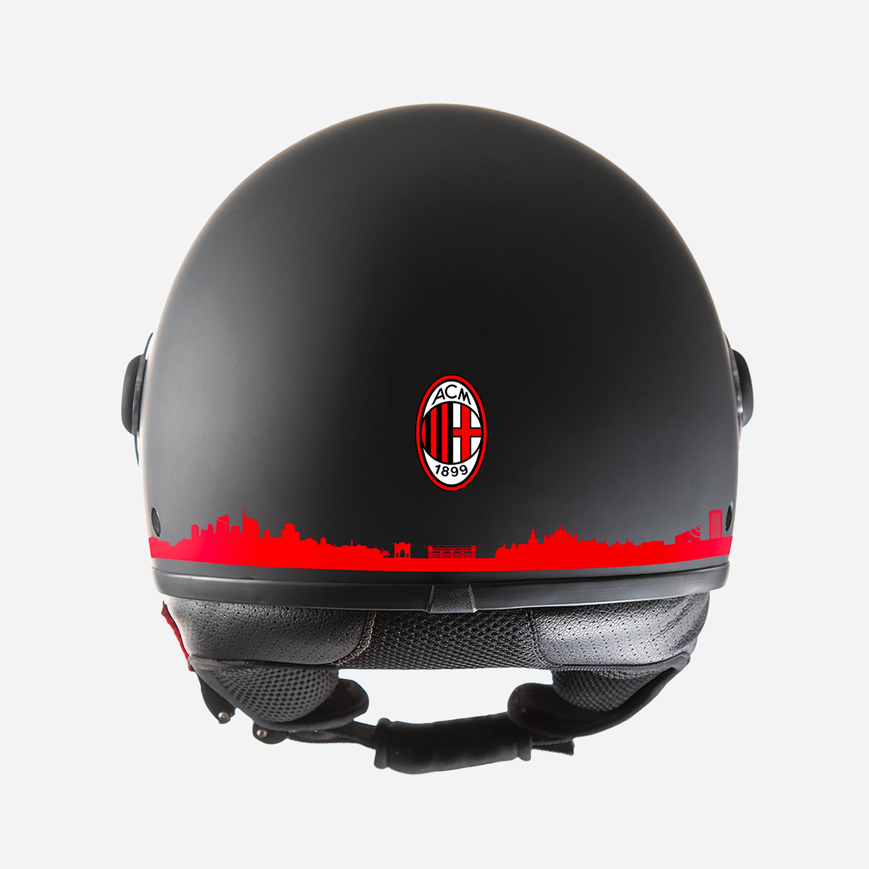 Tucano Urbano x Milan Casco El'Jettin Nero Demi-Jet