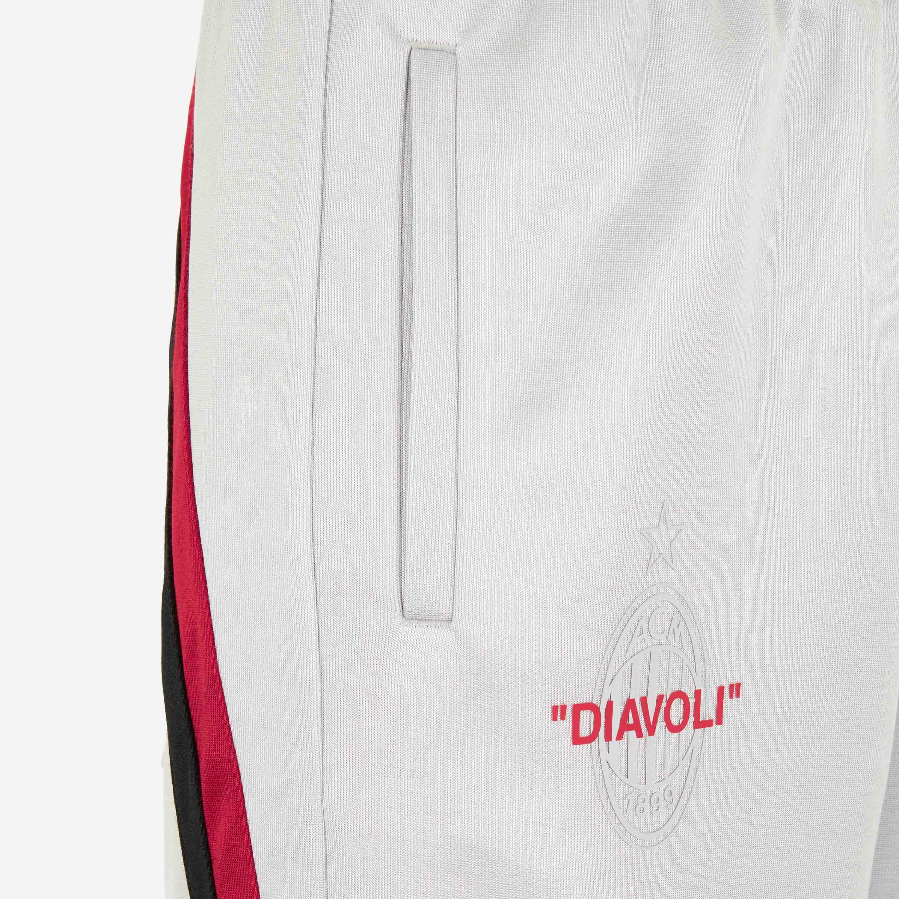 AC Milan x Off-White Pantaloni Tuta 2024/25 argento oversize