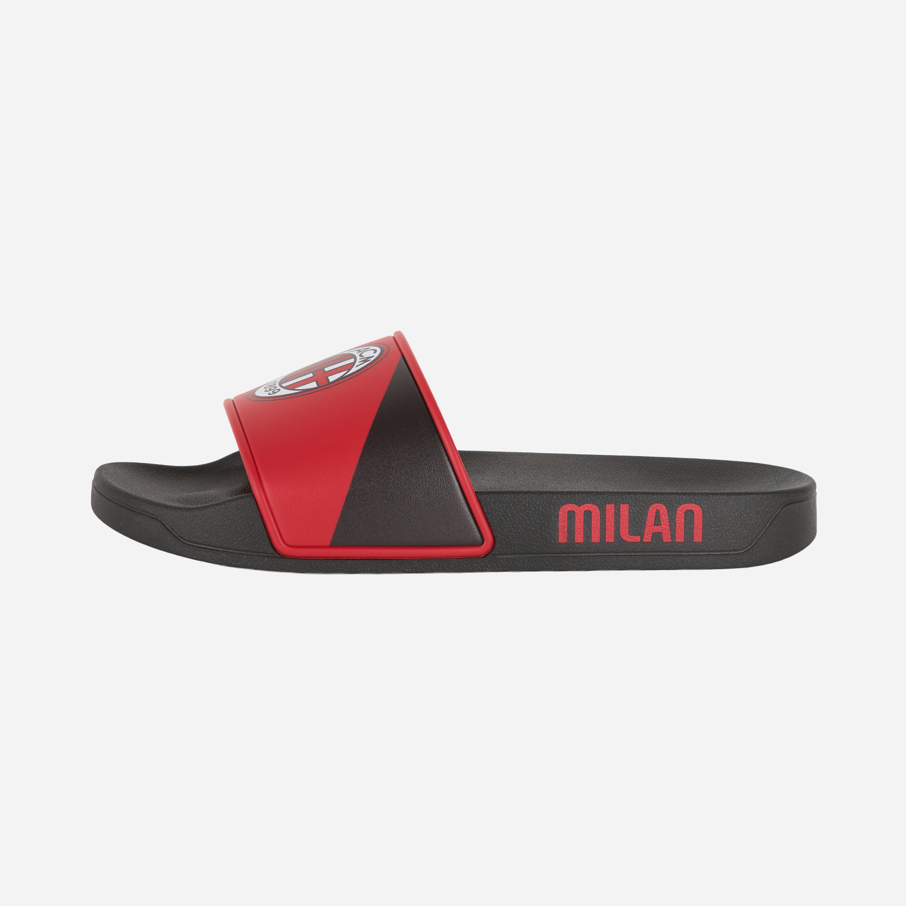 AC Milan Logo Slides ciabatte uomo nere 43 PVC
