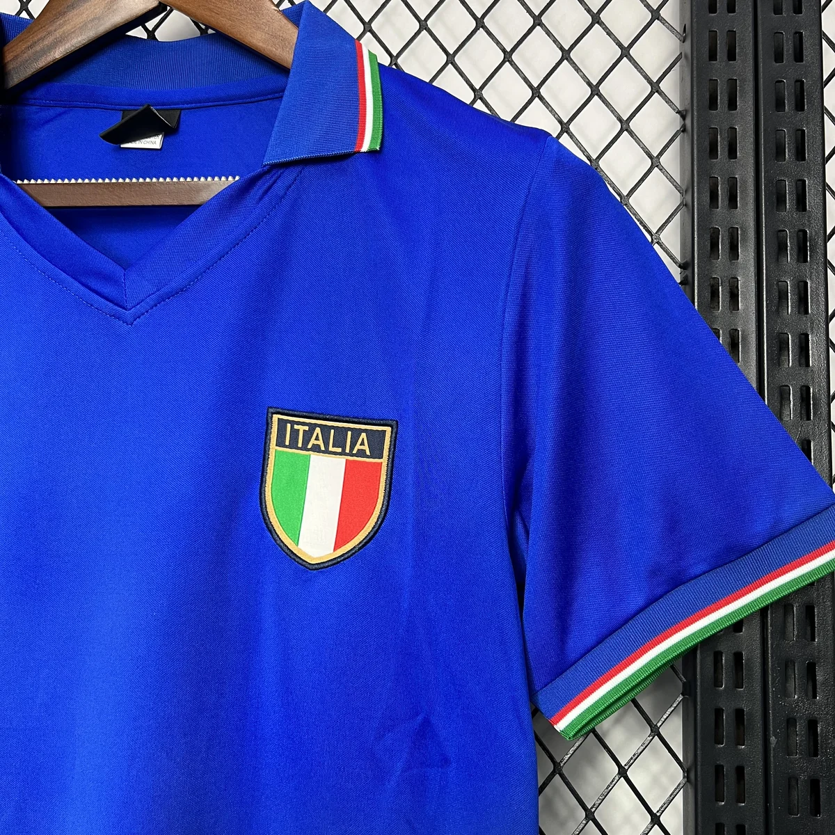 Italia 1982 Retro maglia calcio azzurra polo