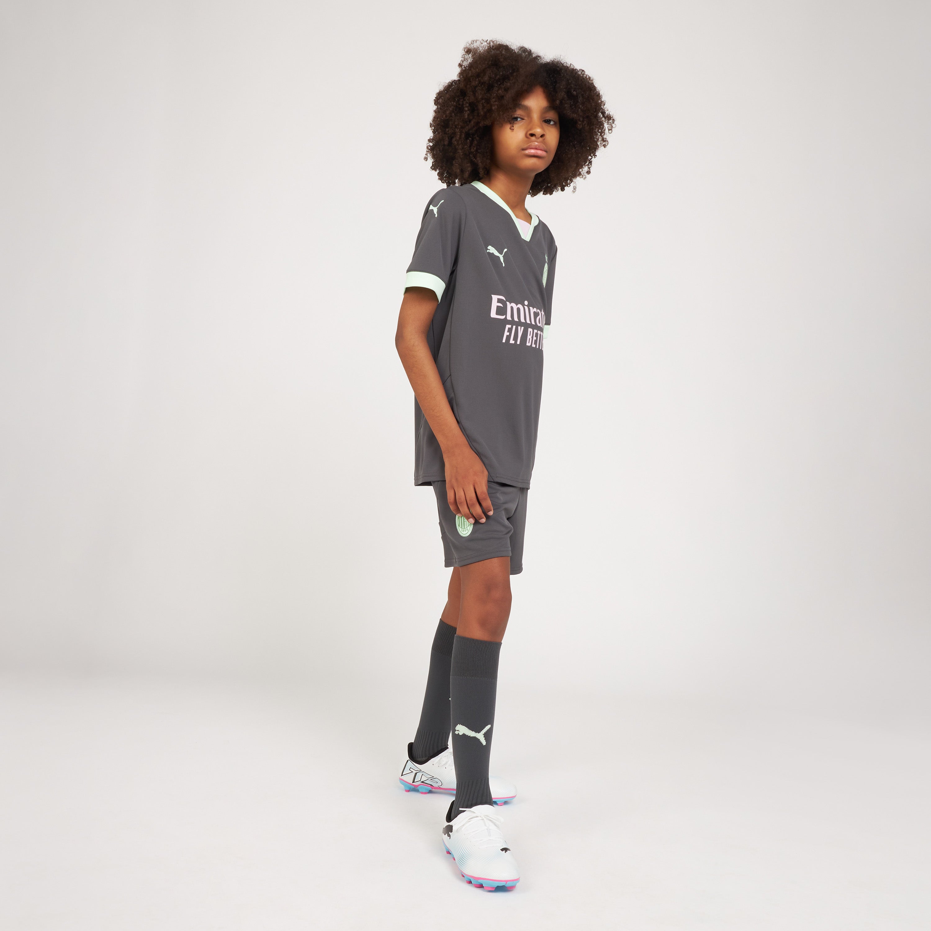 Milan Third 2024/25 pantaloncini bimbo neri DryCell