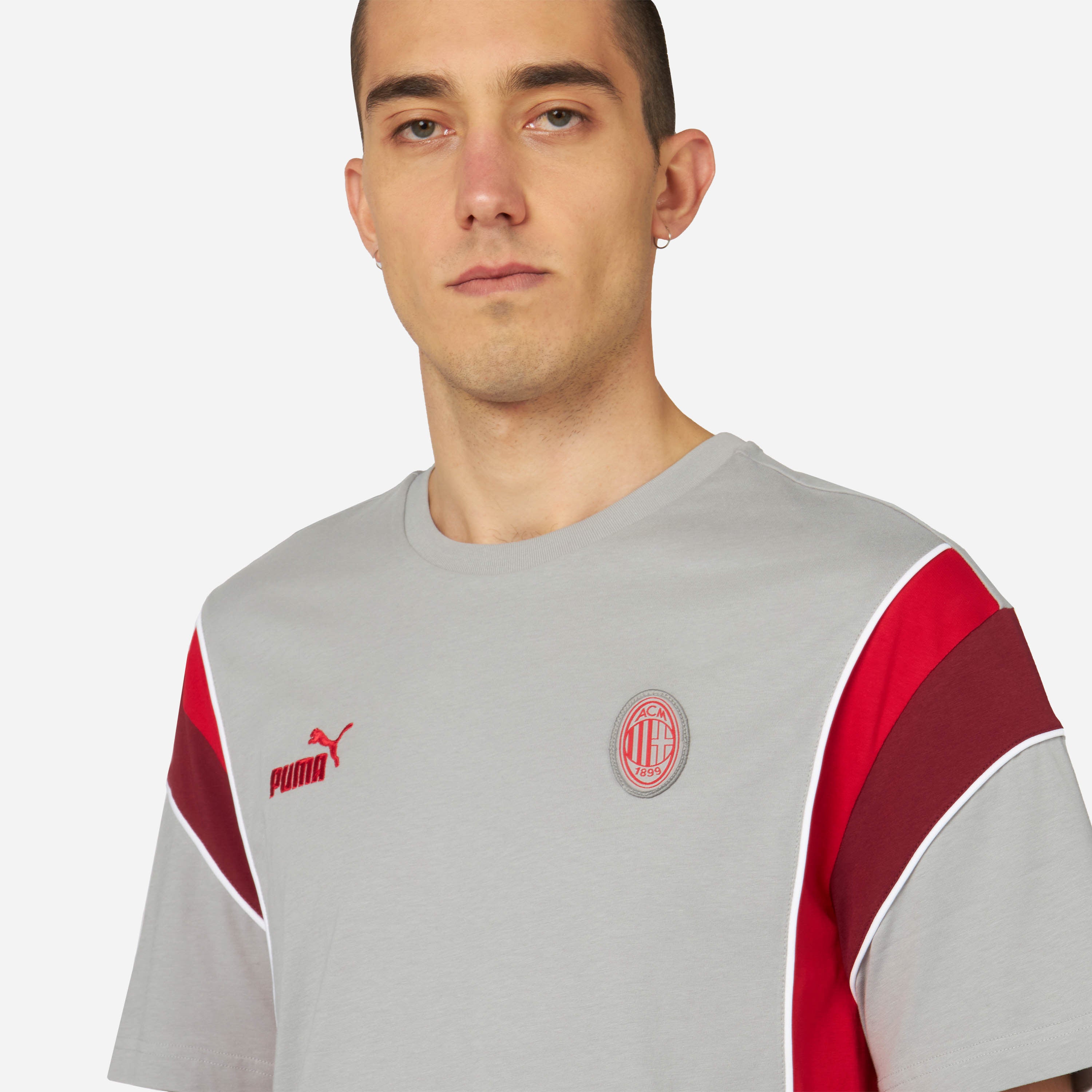 AC Milan Archive Collection t-shirt uomo grafica grigia S-XXL