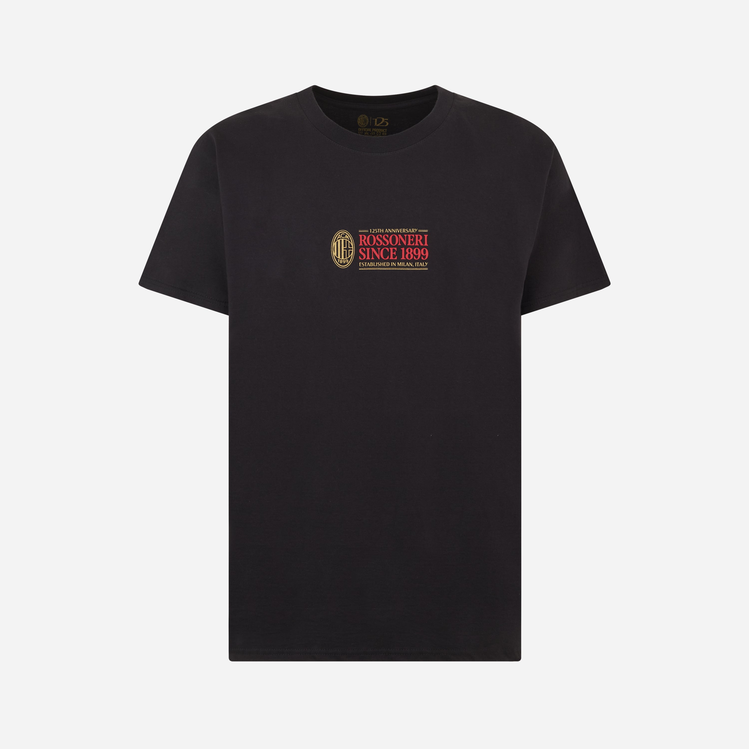 AC Milan Rossoneri Since 1899 t-shirt nera cotone