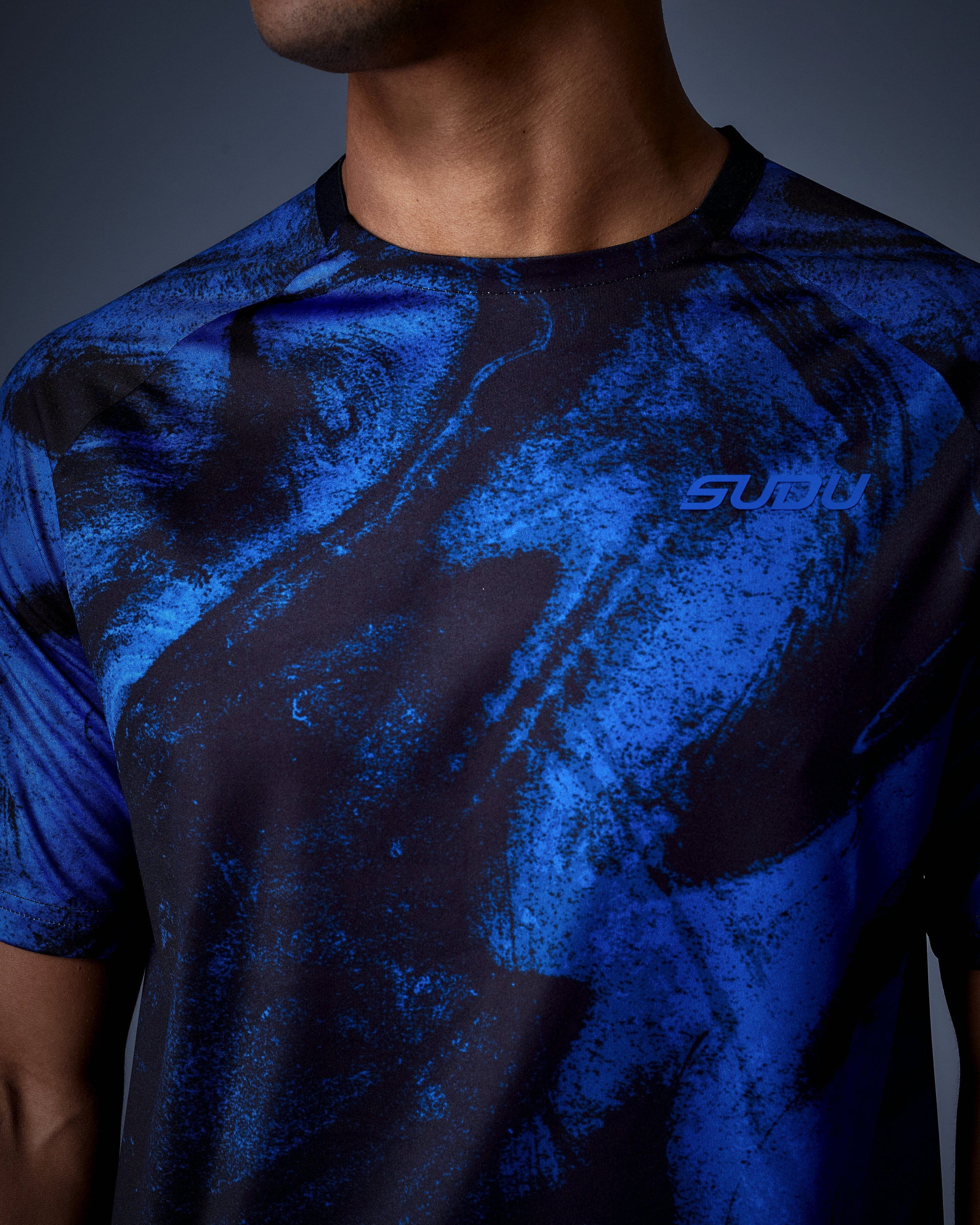 SUDU Clothing SPT 01 Play t-shirt nero blu uomo