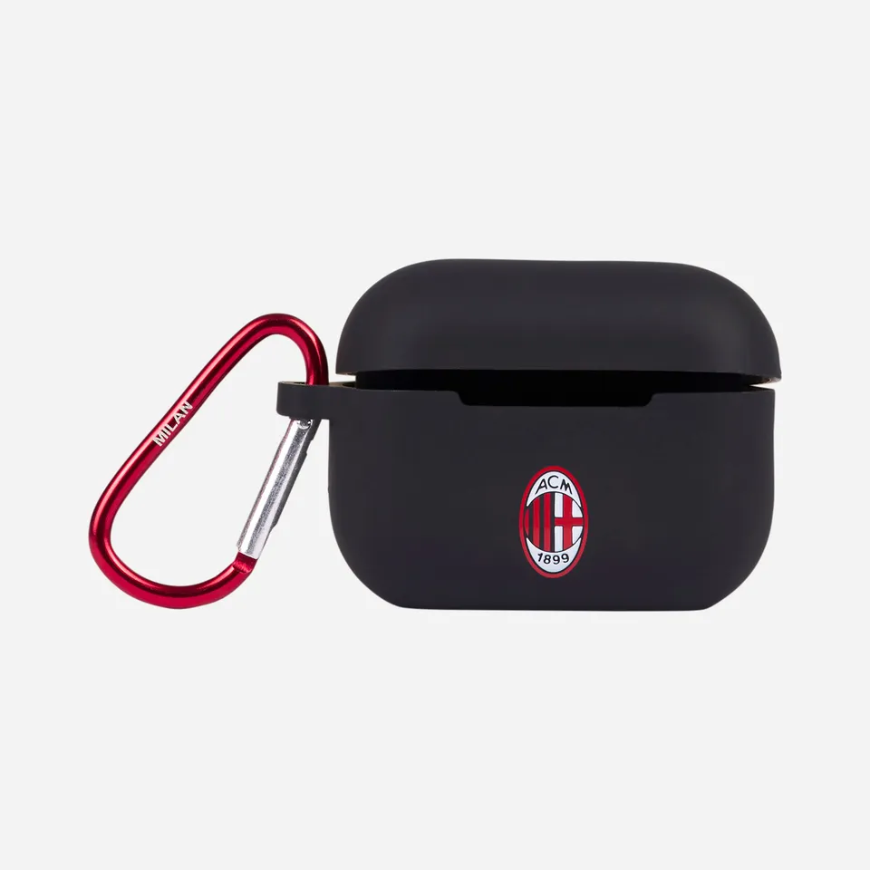 AC Milan custodia AirPods 2 nera logo taglia unica