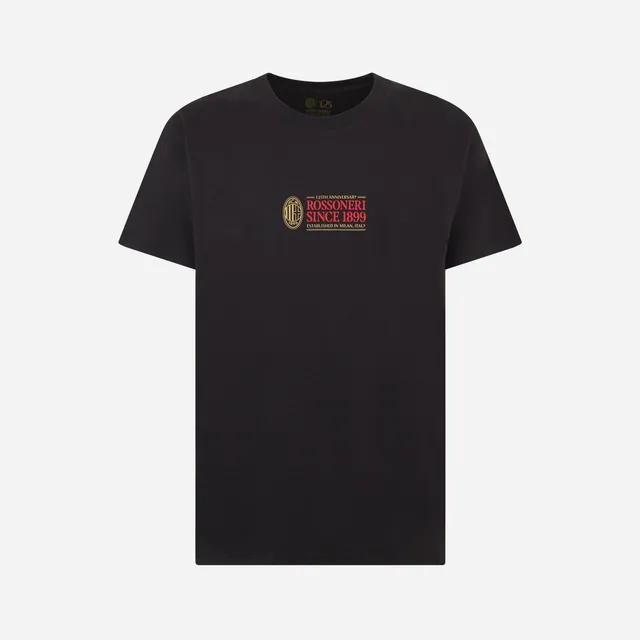 AC Milan Rossoneri Since 1899 t-shirt nera cotone