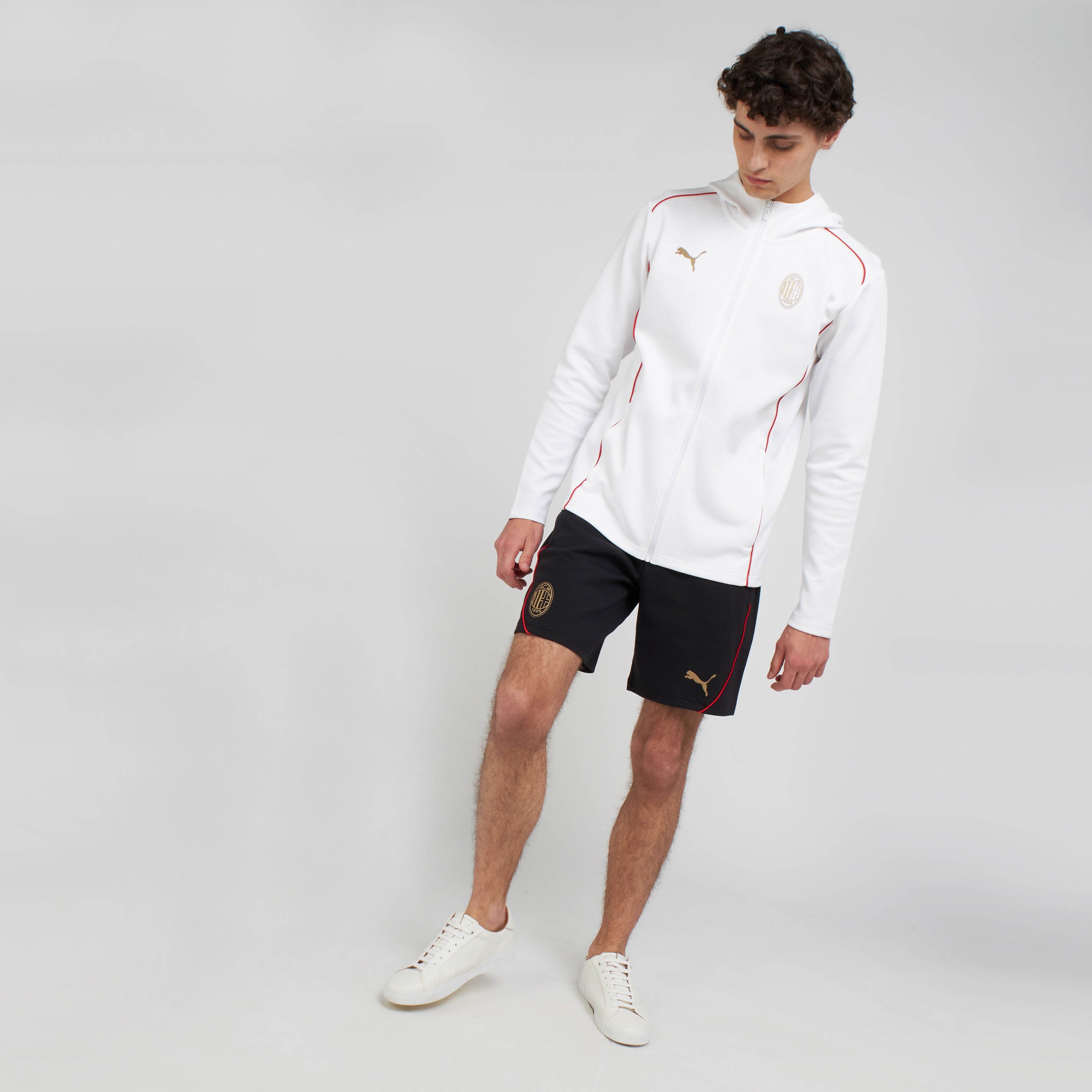 AC Milan Casuals 2024/25 Giacca Zip Cappuccio uomo cotone