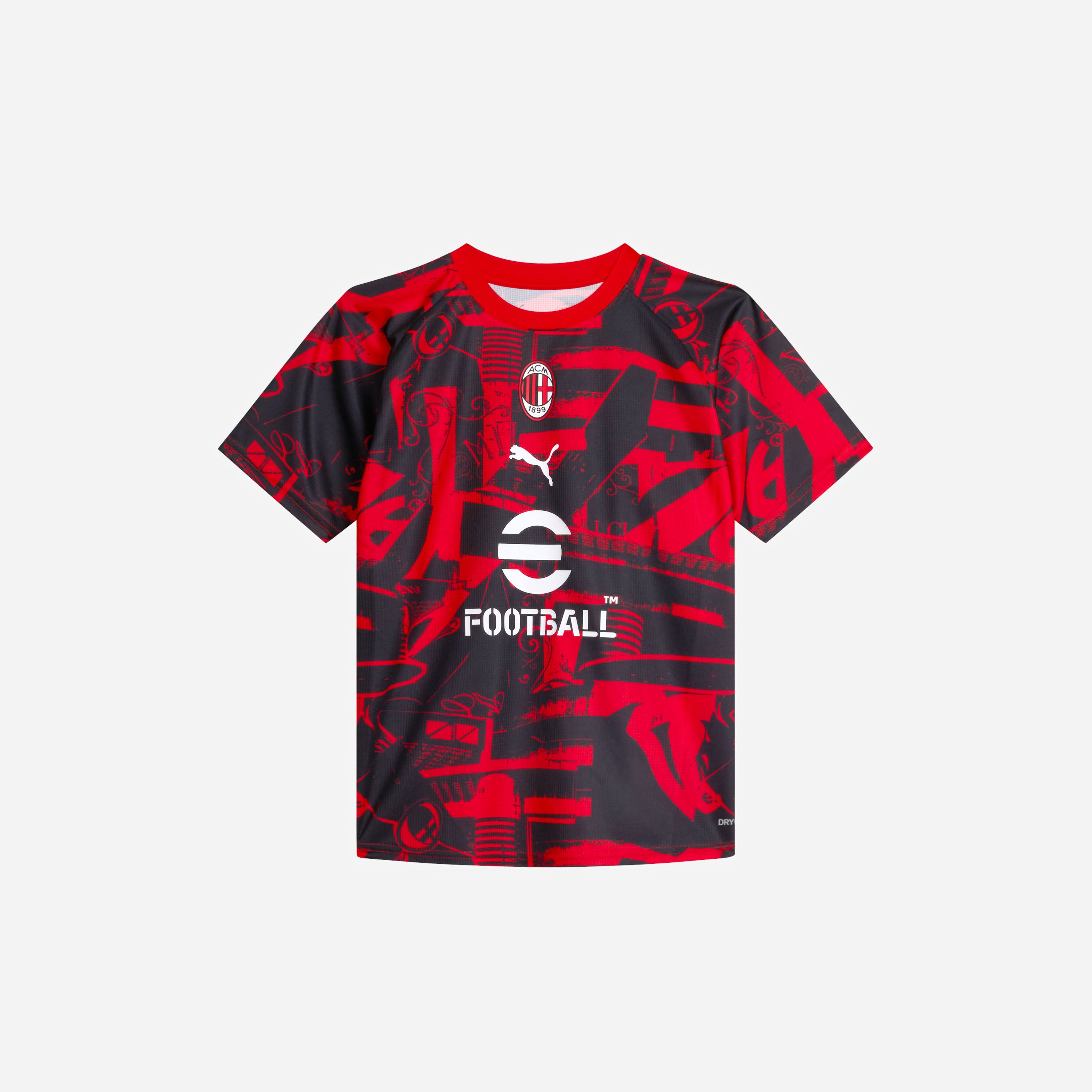 AC Milan Prematch 2026/27 t-shirt bambino 8 anni rossa
