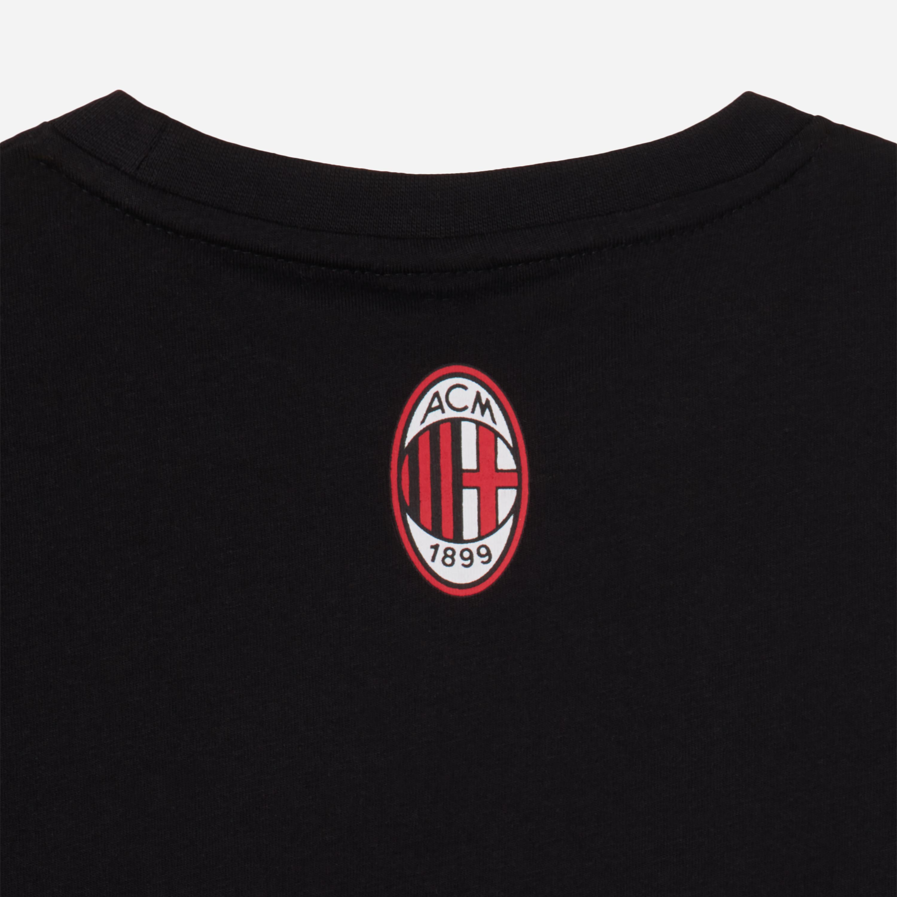 AC Milan Milanista Maglietta Bambino Nera 8 Anni Cotone