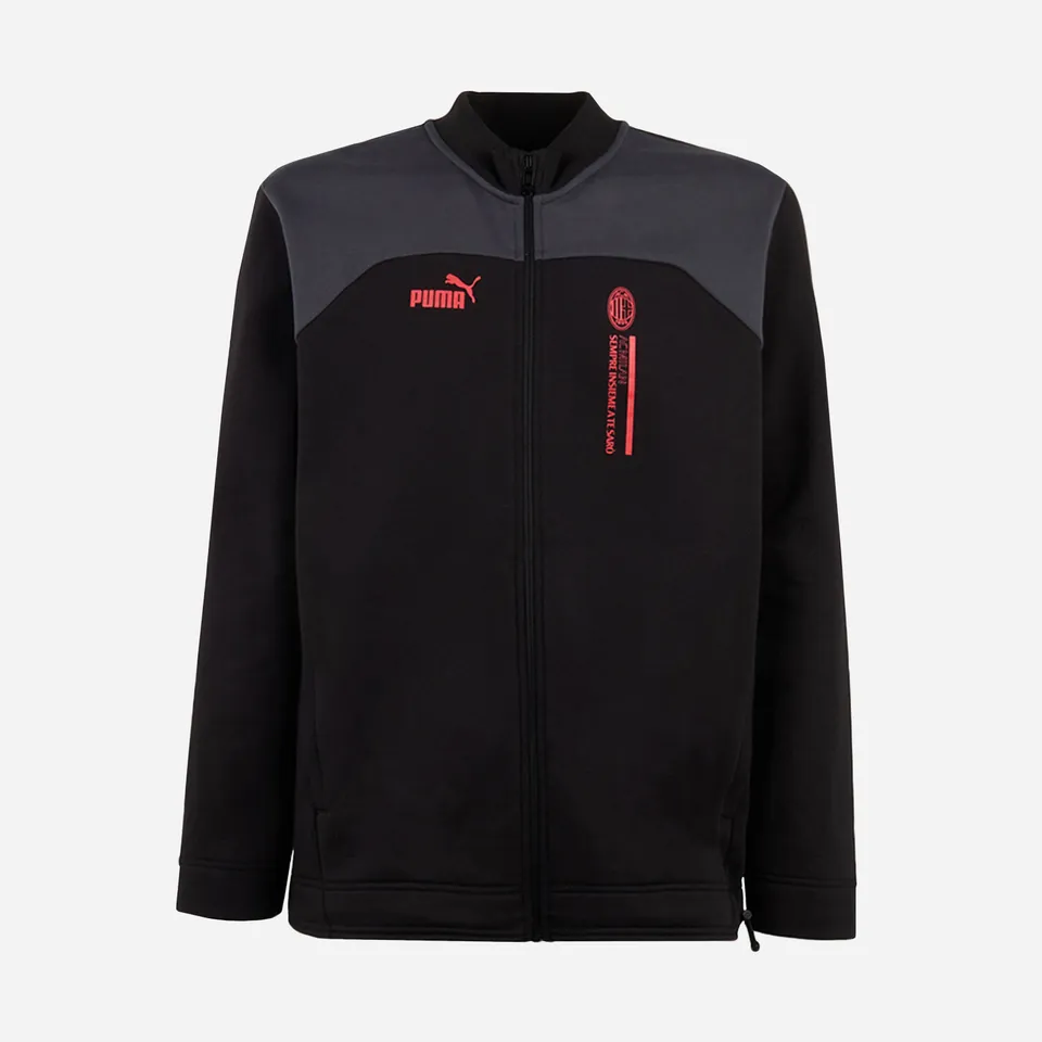 AC Milan Football Culture Felpa con Zip Uomo Tasche