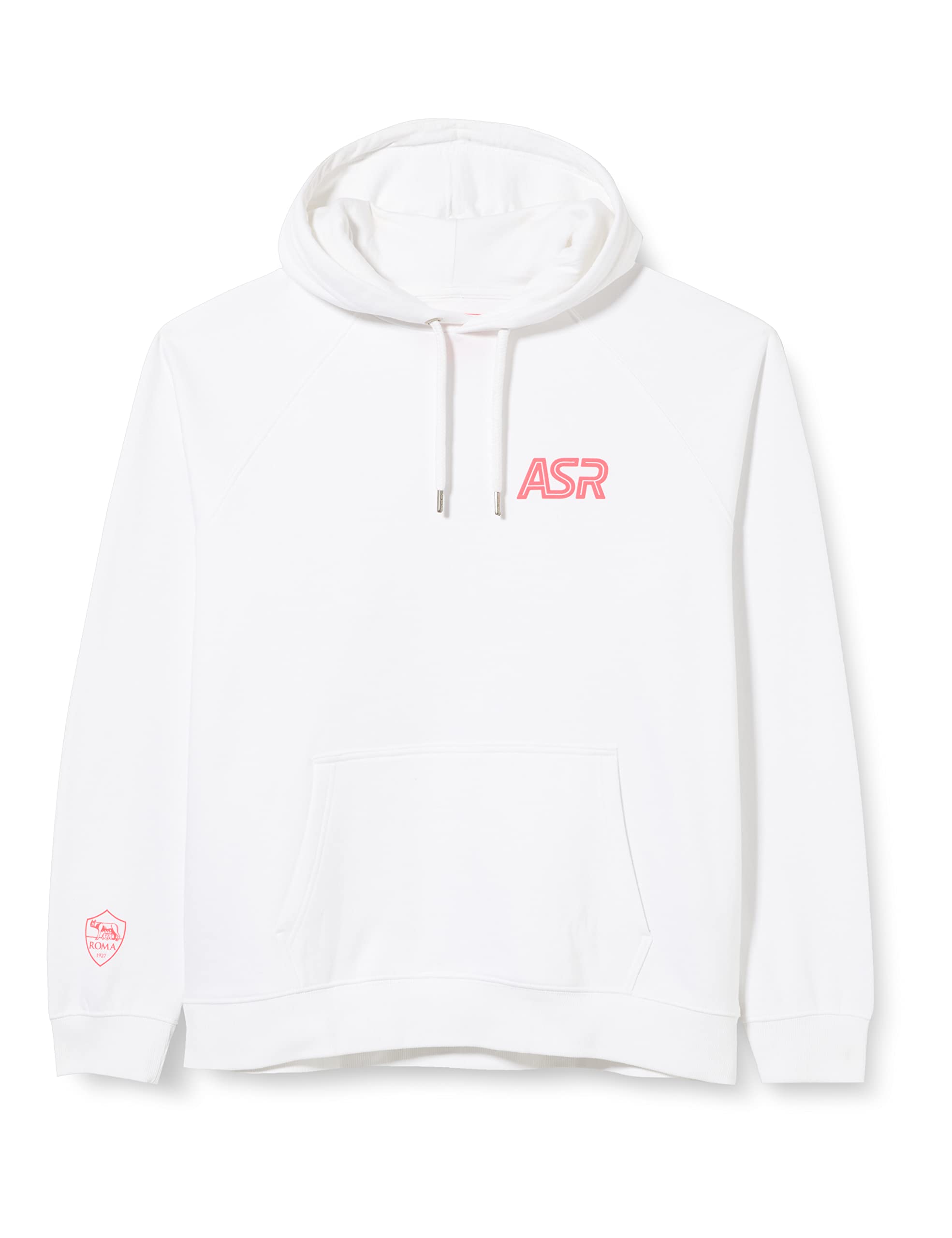 AS Roma Linea Fluo felpa bianco e rosa fluo S