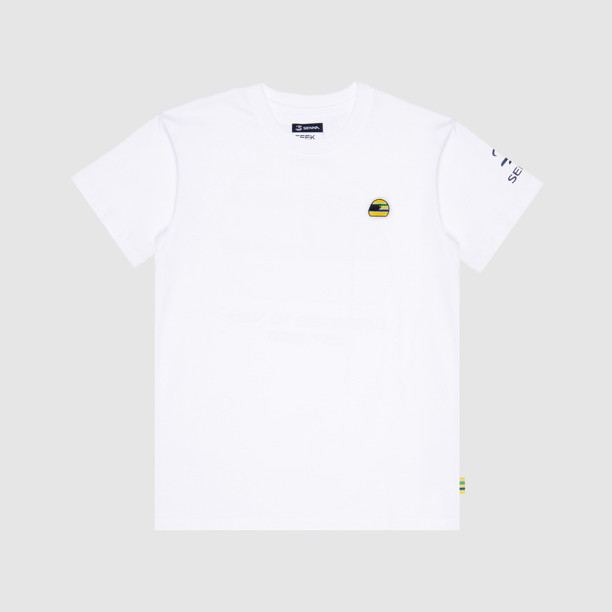 Senna Legacy Helmet Tee maglia cotone bianca