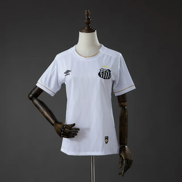 Santos Prima Maglia Donna 2026/27 maglia bianca colletto nero