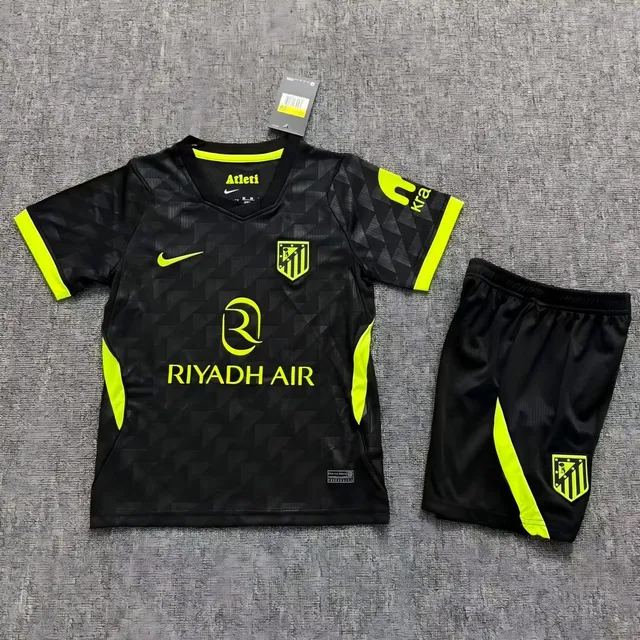Atlético de Madrid Away 2026/27 completo calcio bambino seconda maglia