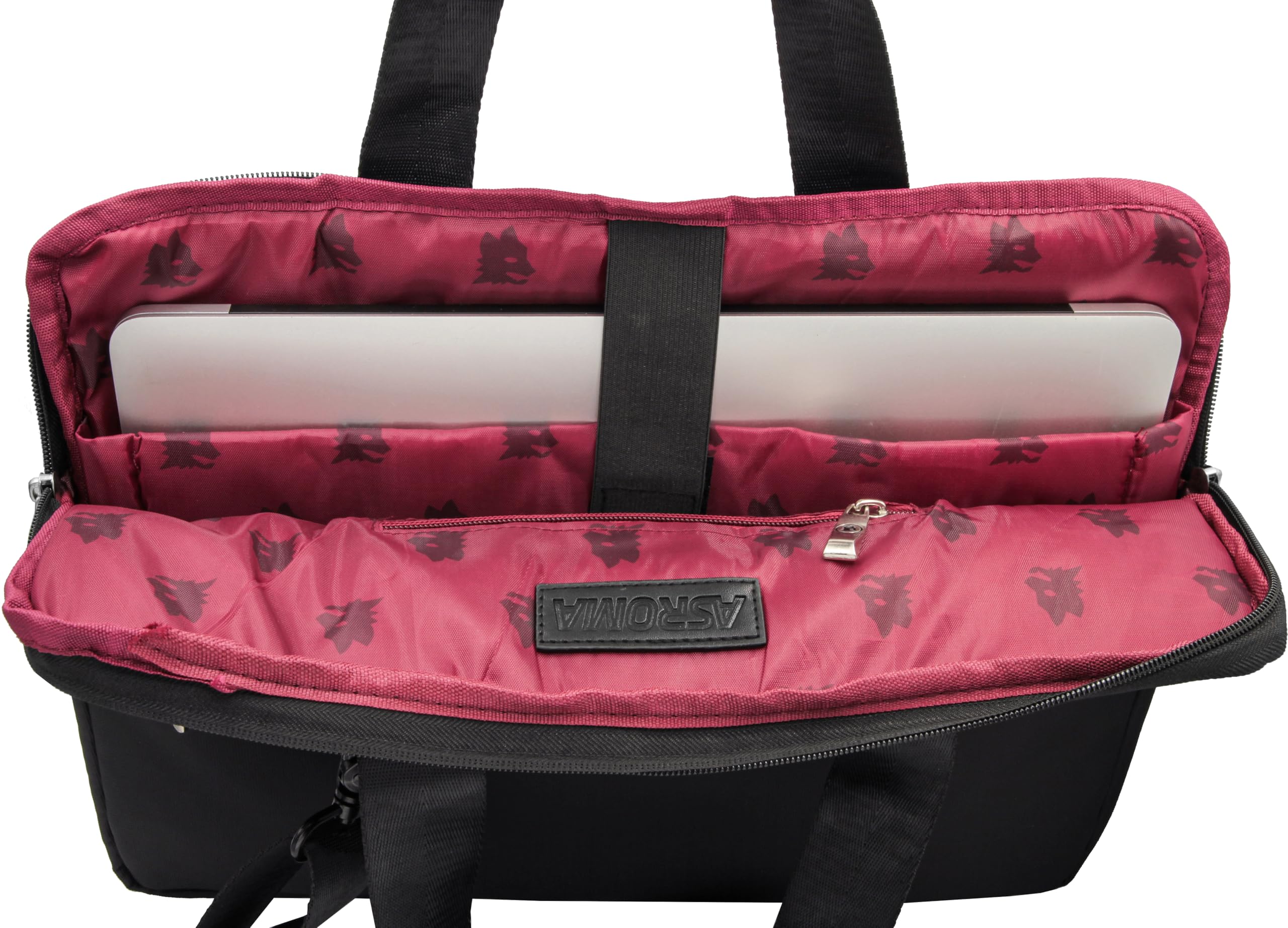 AS Roma Fans Borsa porta laptop Lupetto nero