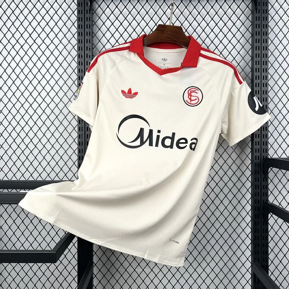 Tifoso Store Maglie da Calcio Maglia Siviglia 2025/26 bianco rosso