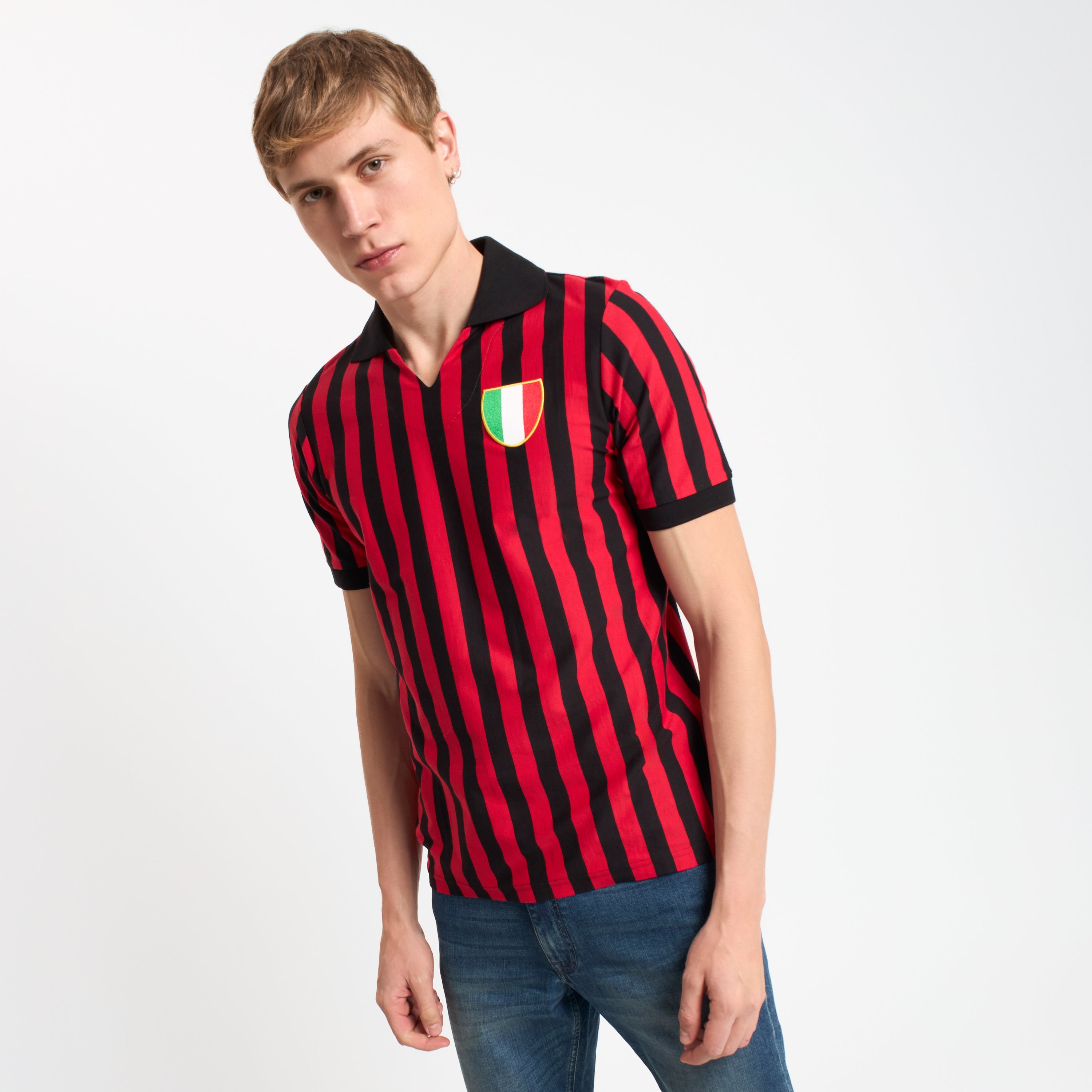 AC Milan 1962/63 maglia retro home uomo cotone