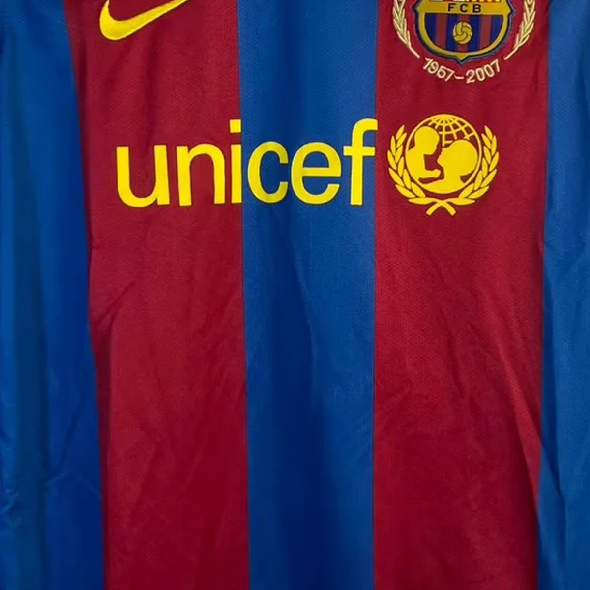 Barcellona 2007/08 maglia calcio manica lunga blaugrana