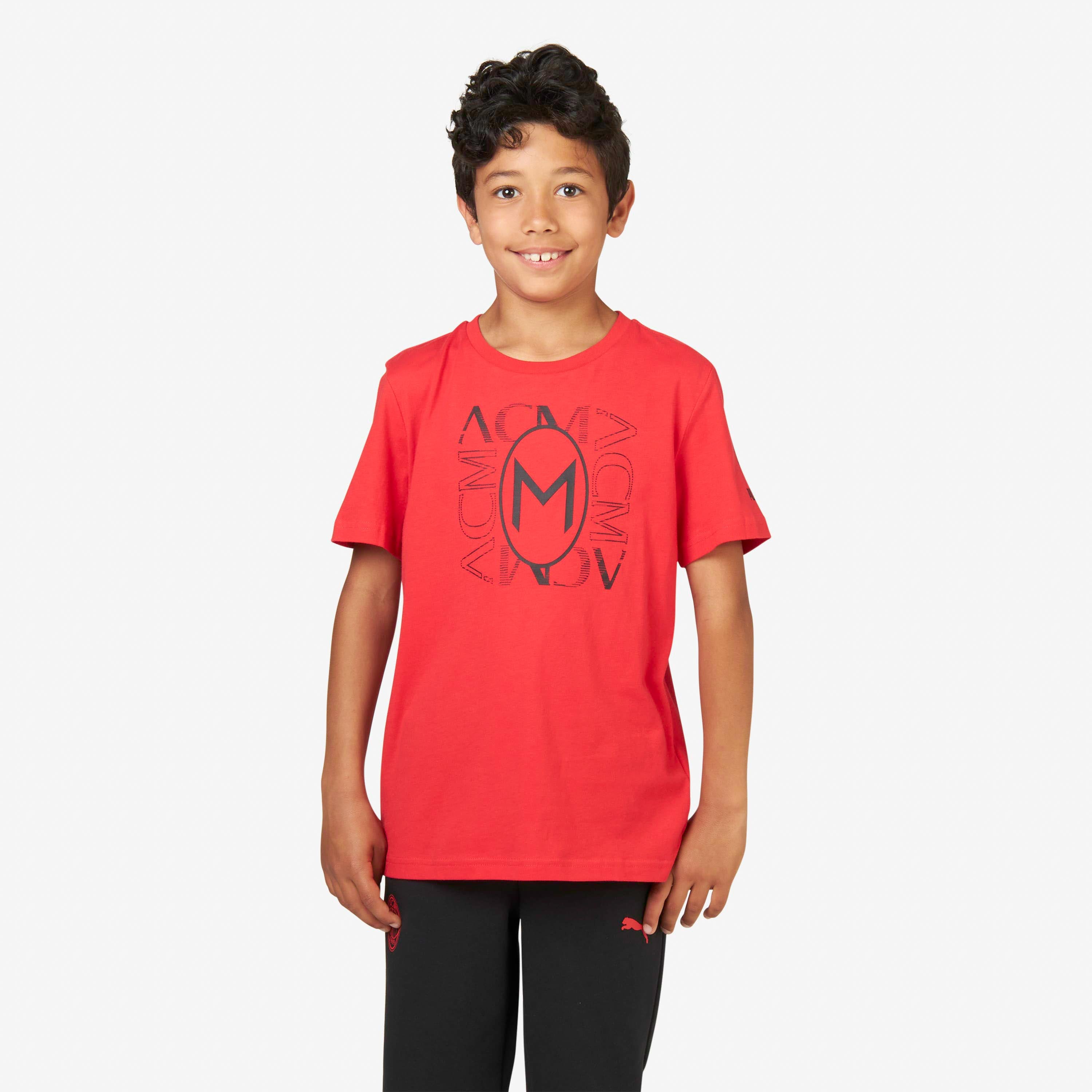 AC Milan Football Core t-shirt bambino 10 anni nera