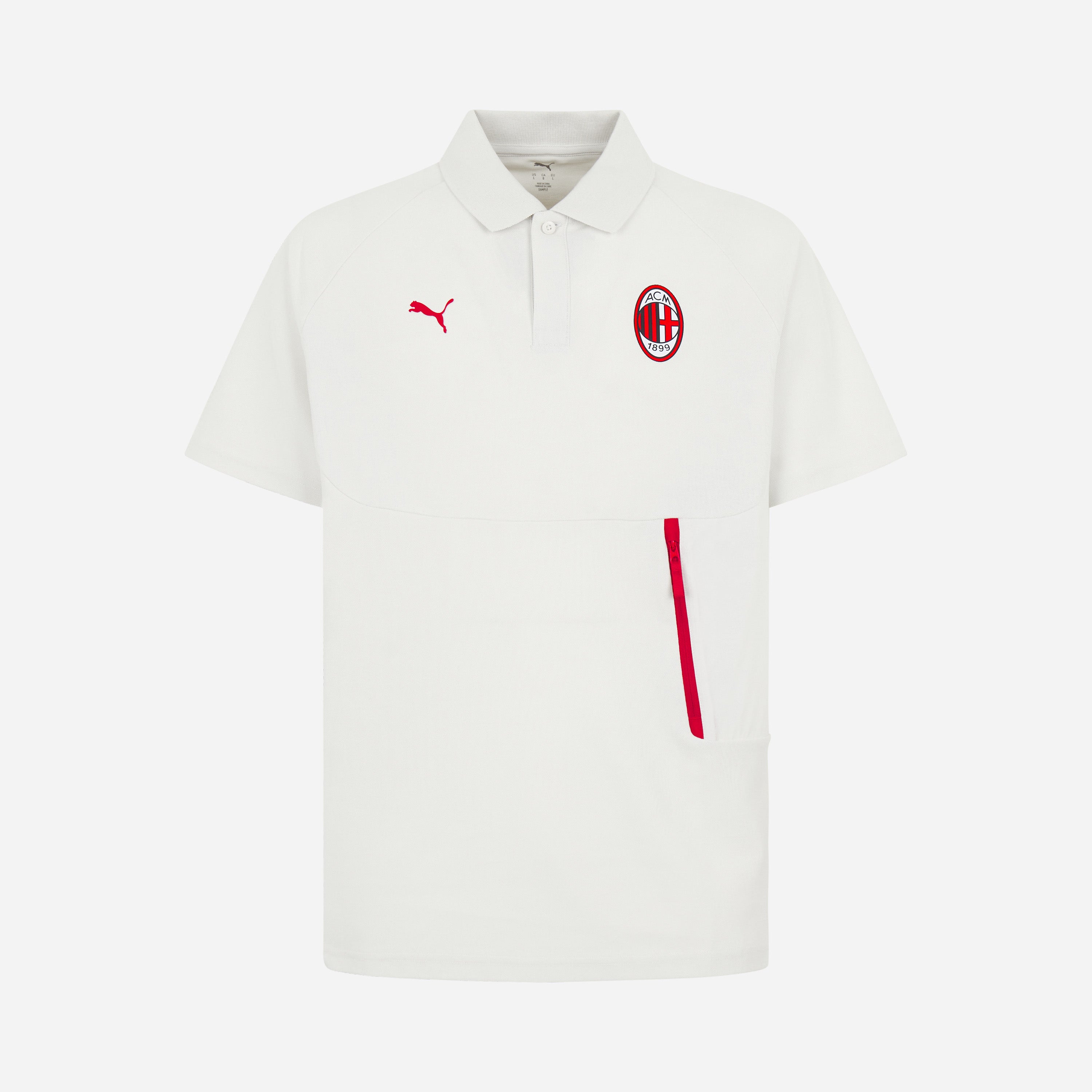 AC Milan Pumatech 2026/27 polo uomo bianca DryCell