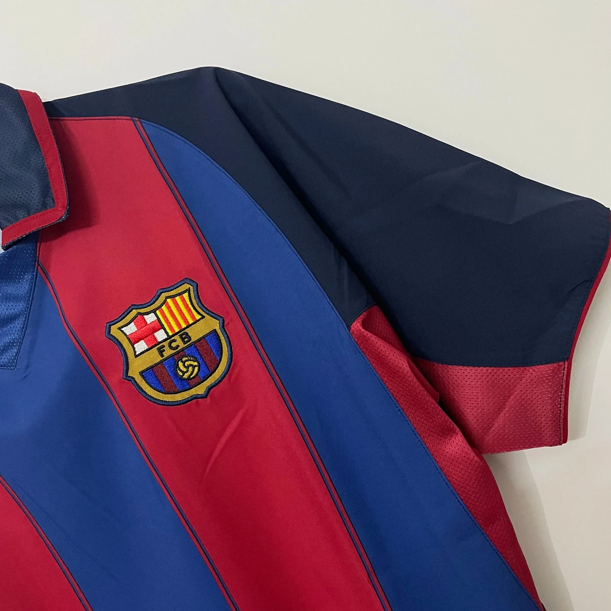 Prima Maglia Barcellona 2003/04 Retro maglia blaugrana polo