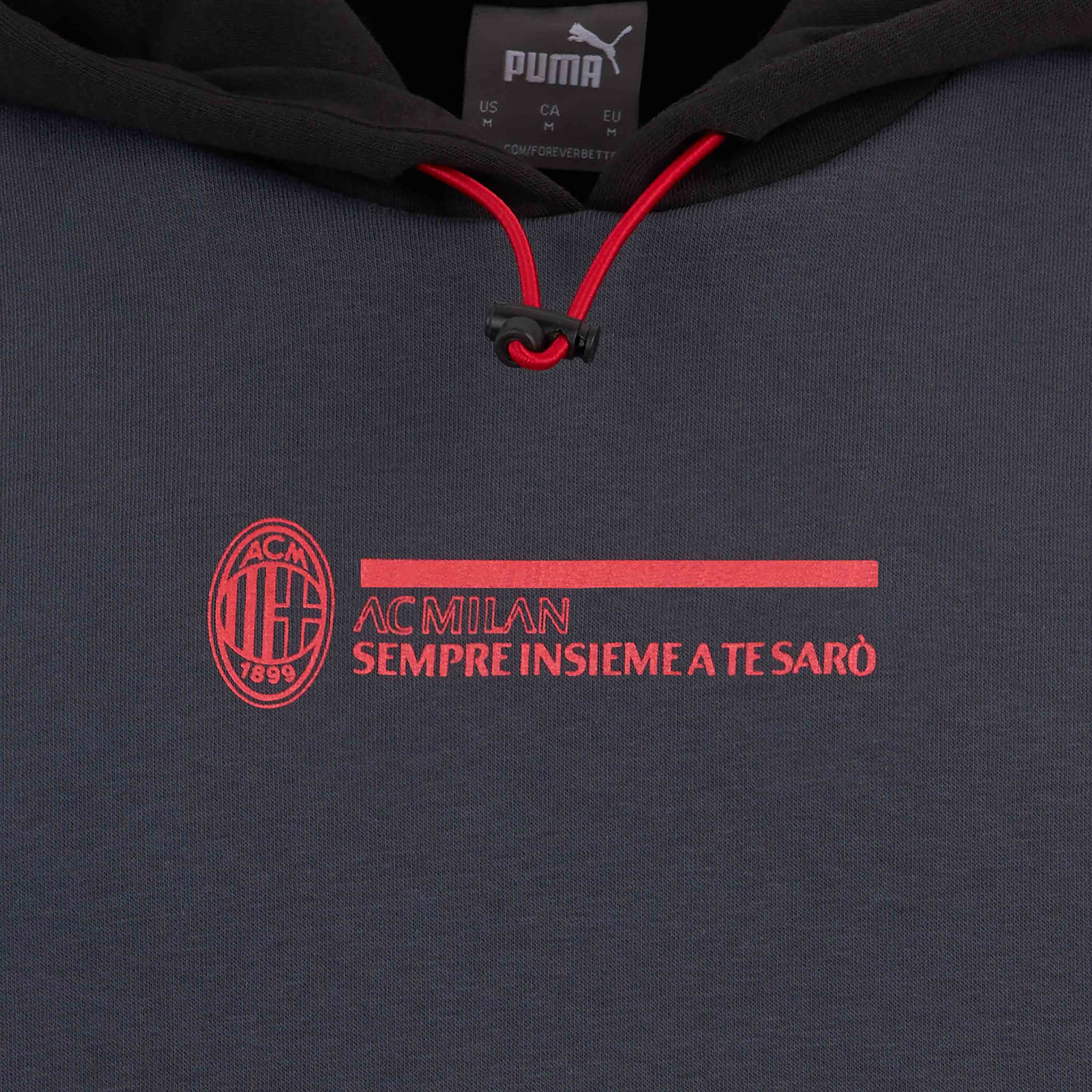 AC Milan Felpe Football Culture hoodie zip uomo con cappuccio