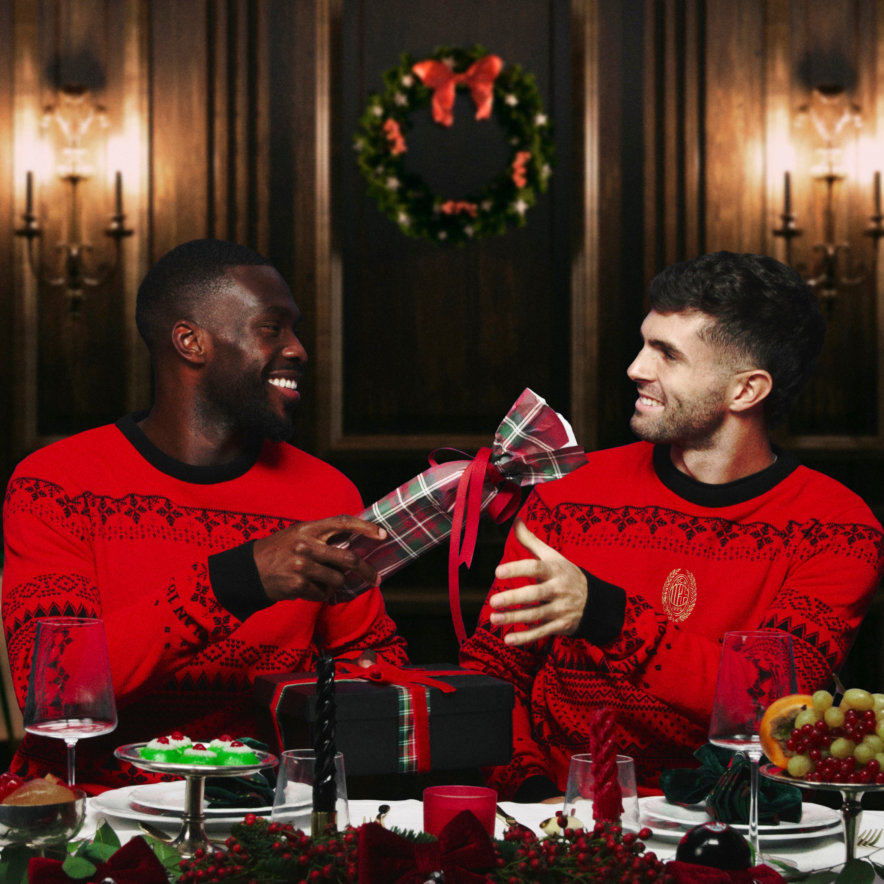 AC Milan Christmas Jumper Unisex Rossonero 125 Anni Acrilico
