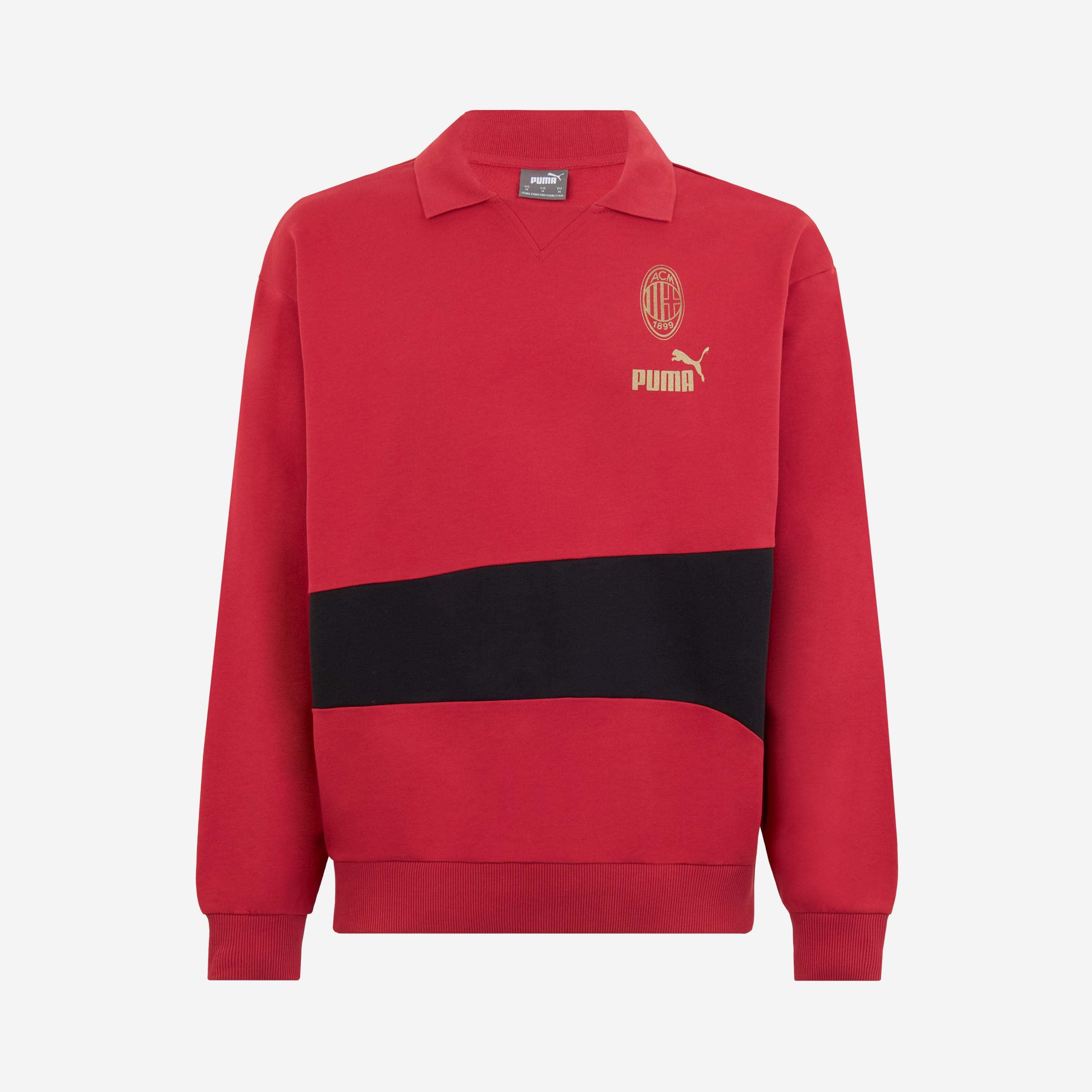 AC Milan Culture Felpa Polo Hoodie Puma Grafica Uomo