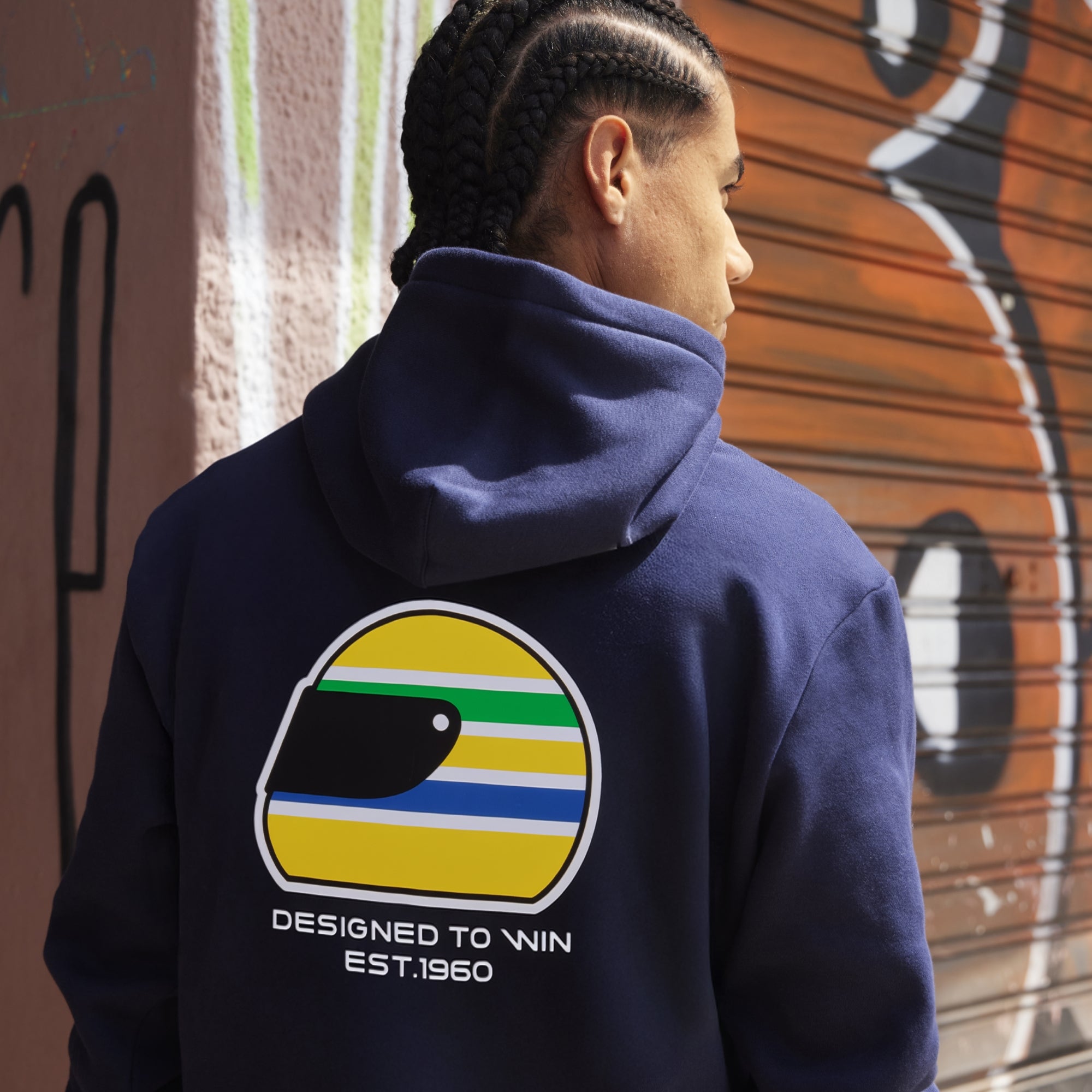 Senna Legacy Helmet Zip Hoodie felpa navy zip