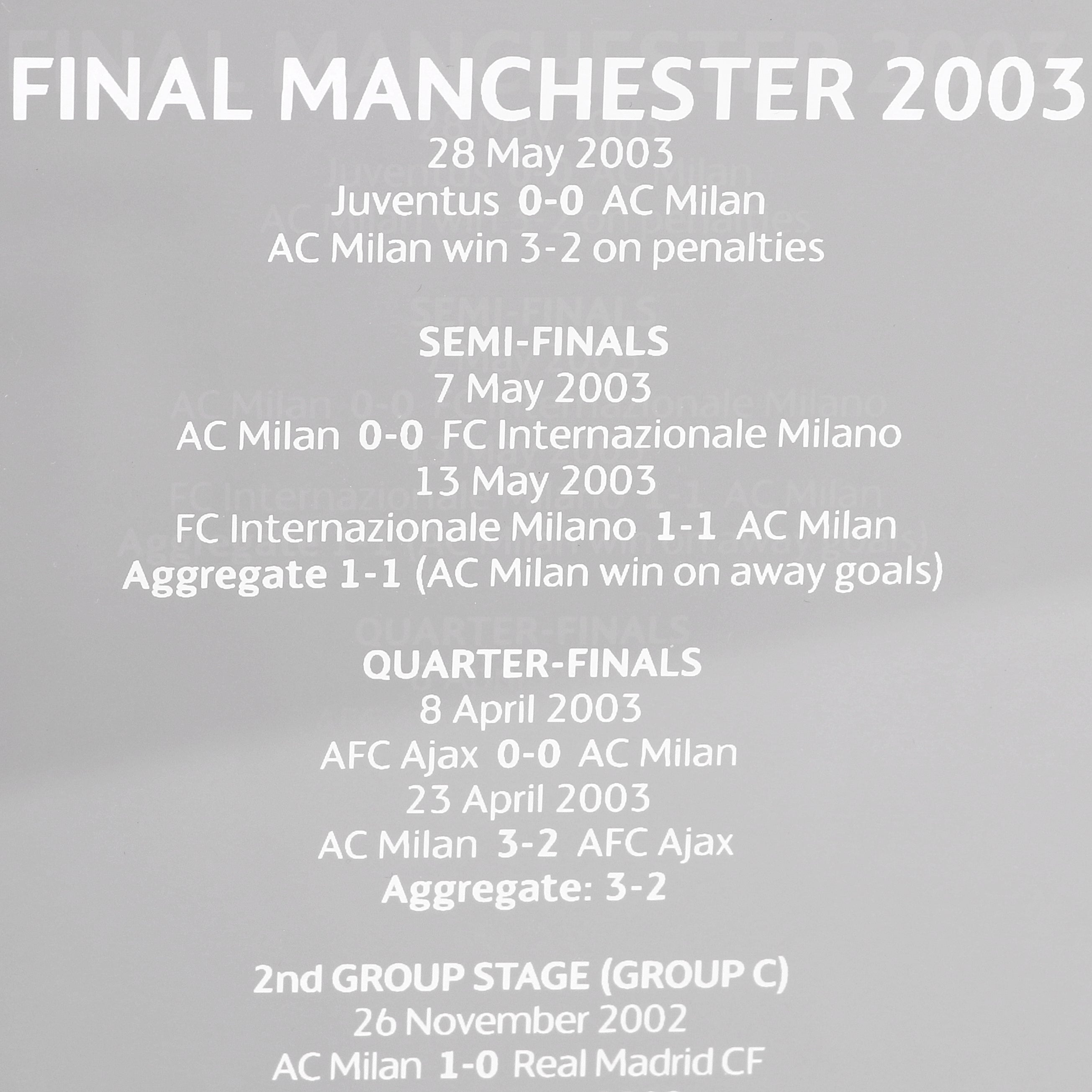 AC Milan Souvenir e Giocattoli Le Livre Ouvert 150mm 2003 souvenir