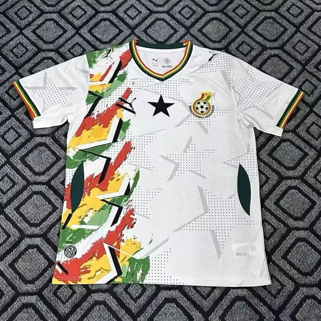 Tifoso Store Maglie da Calcio Maglia Ghana Special Bianca 2026/27 maglia stella nera