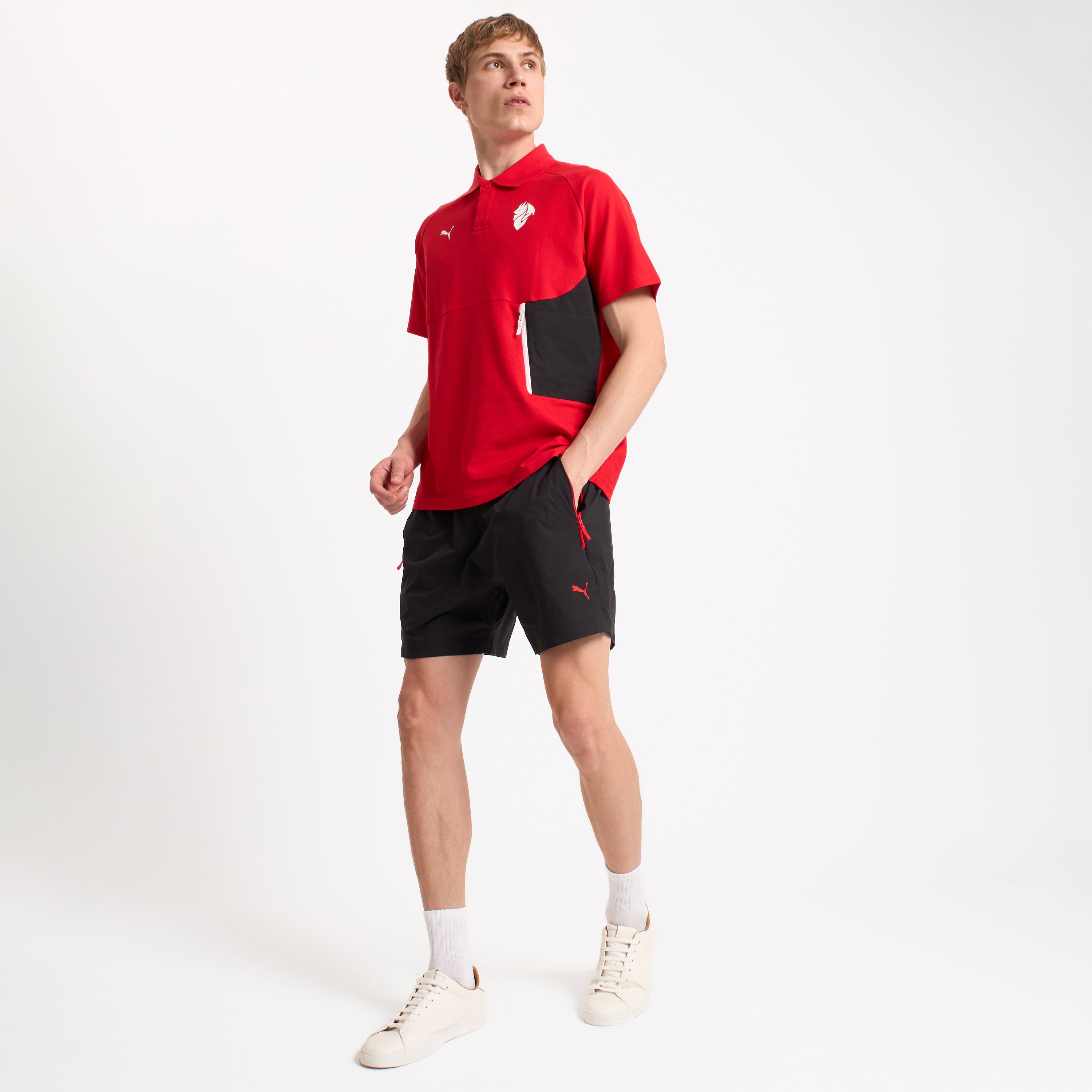 AC Milan Pumatech polo uomo rossa 2025/26 DRYCELL