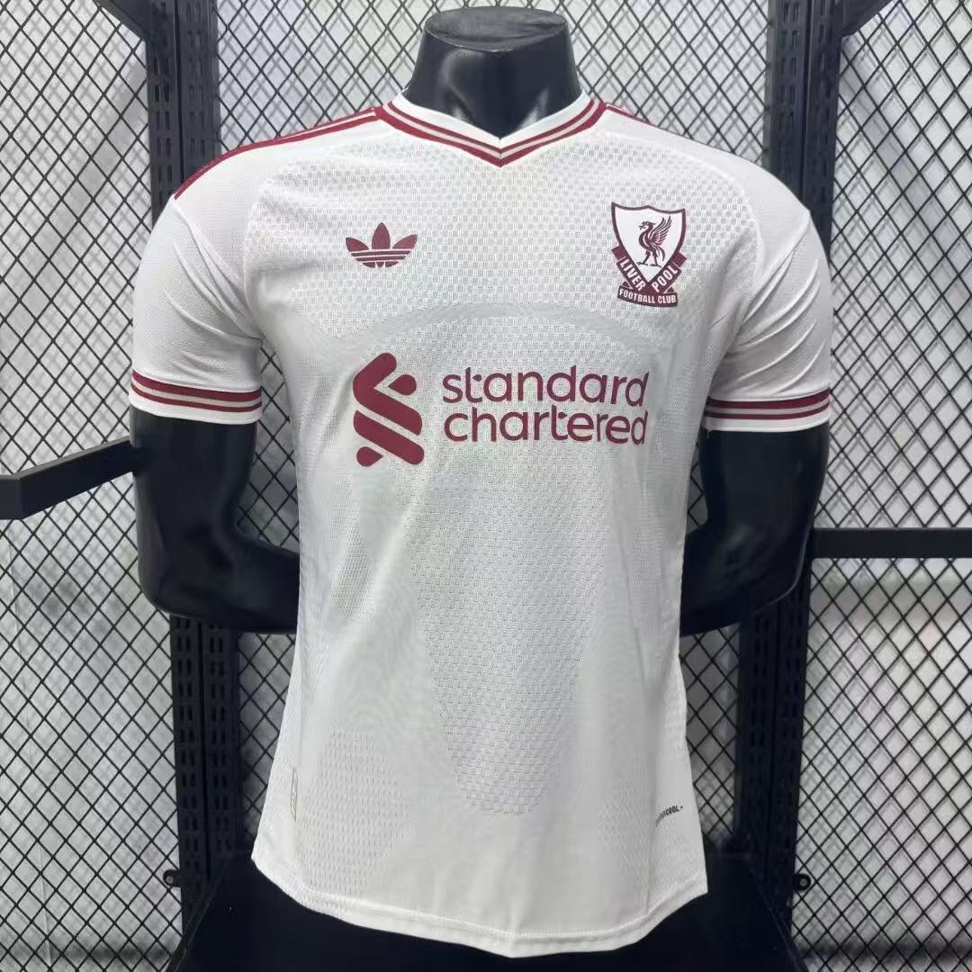 Liverpool 2026/27 seconda maglia gara player bianca S-XXL