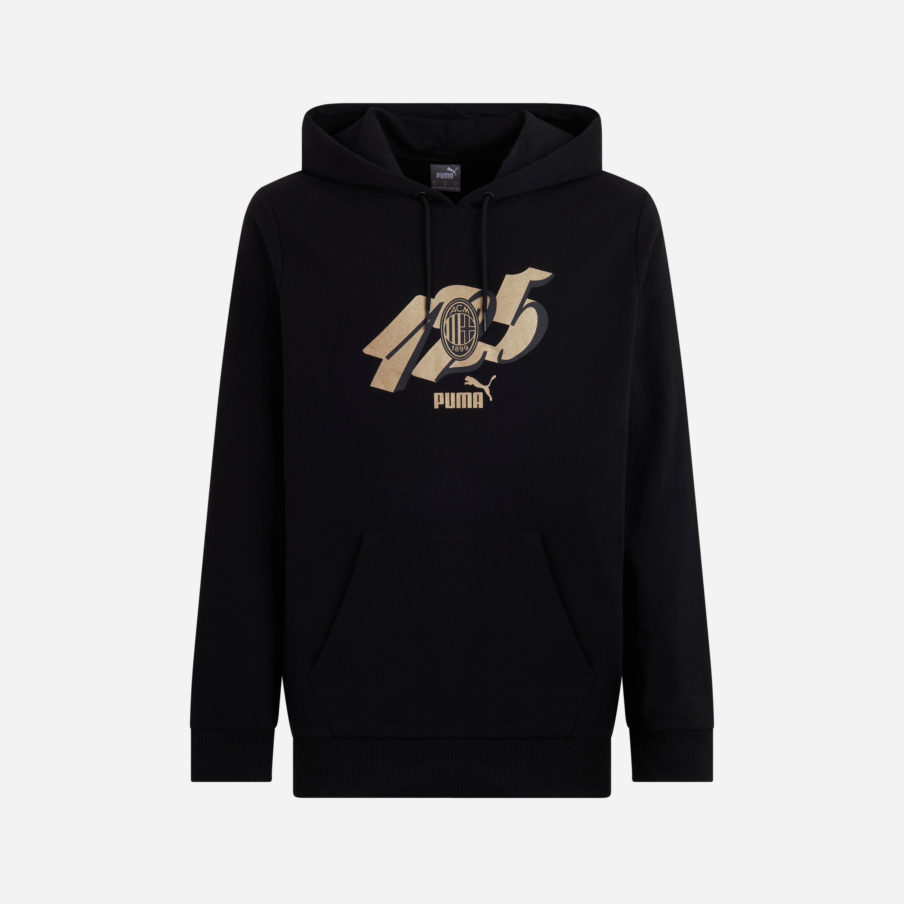 AC Milan 125 Anniversary Culture felpa uomo nera oro