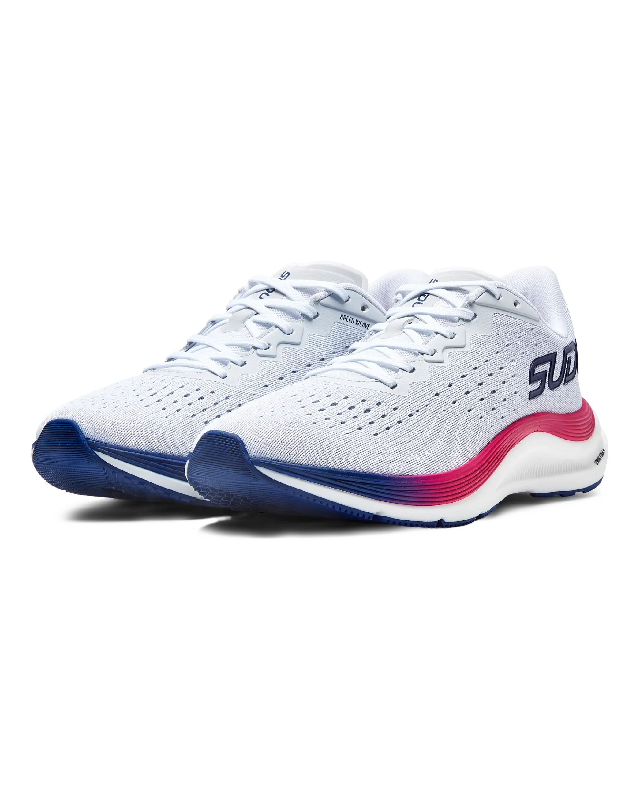 Wales SUDU SRM 01 scarpe running bianche rosa UK 9