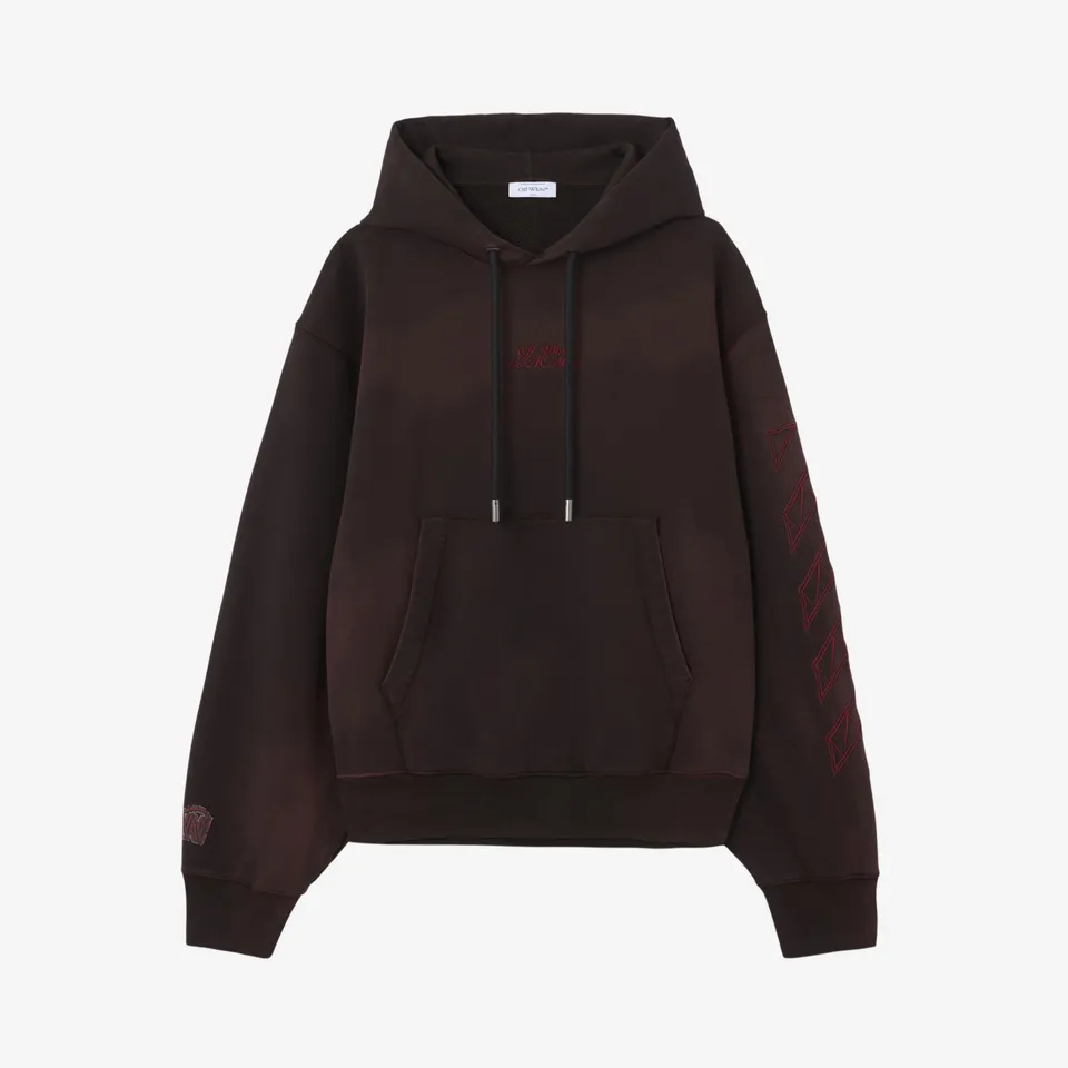 AC Milan Felpe Off-White hoodie uomo cotone cappuccio