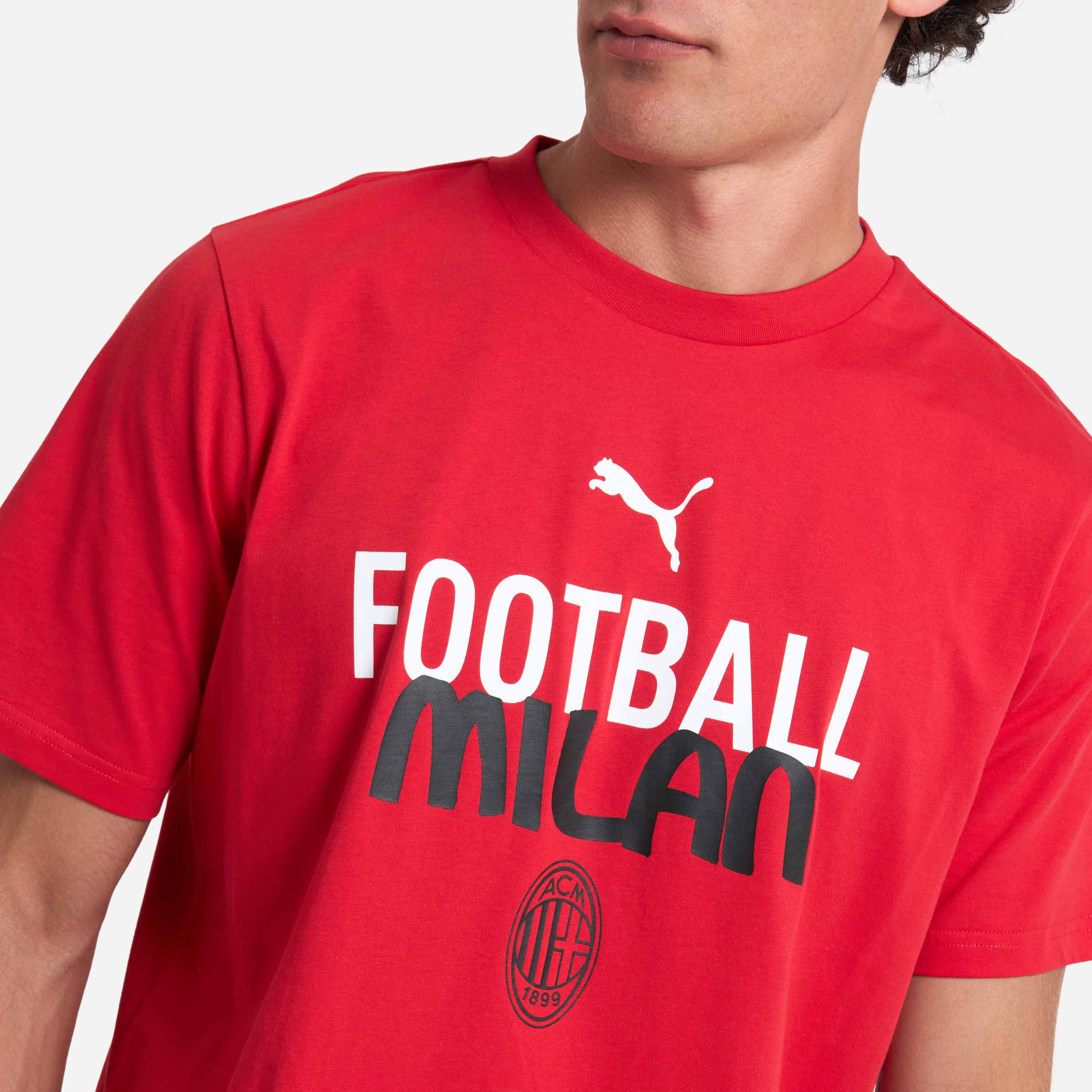 AC Milan Culture Collection maglietta rossa uomo cotone